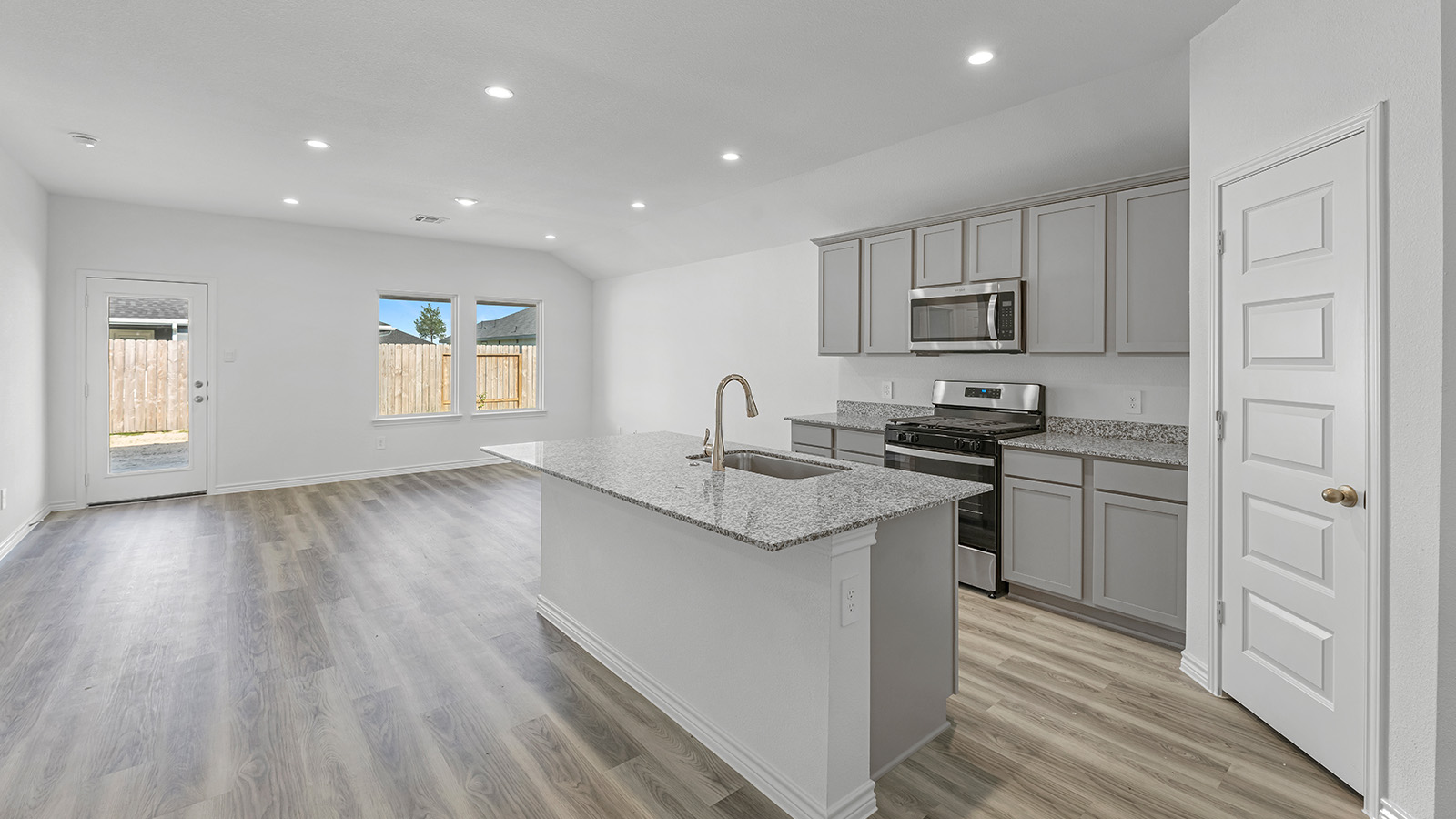 Harris kitchen open concept with island.