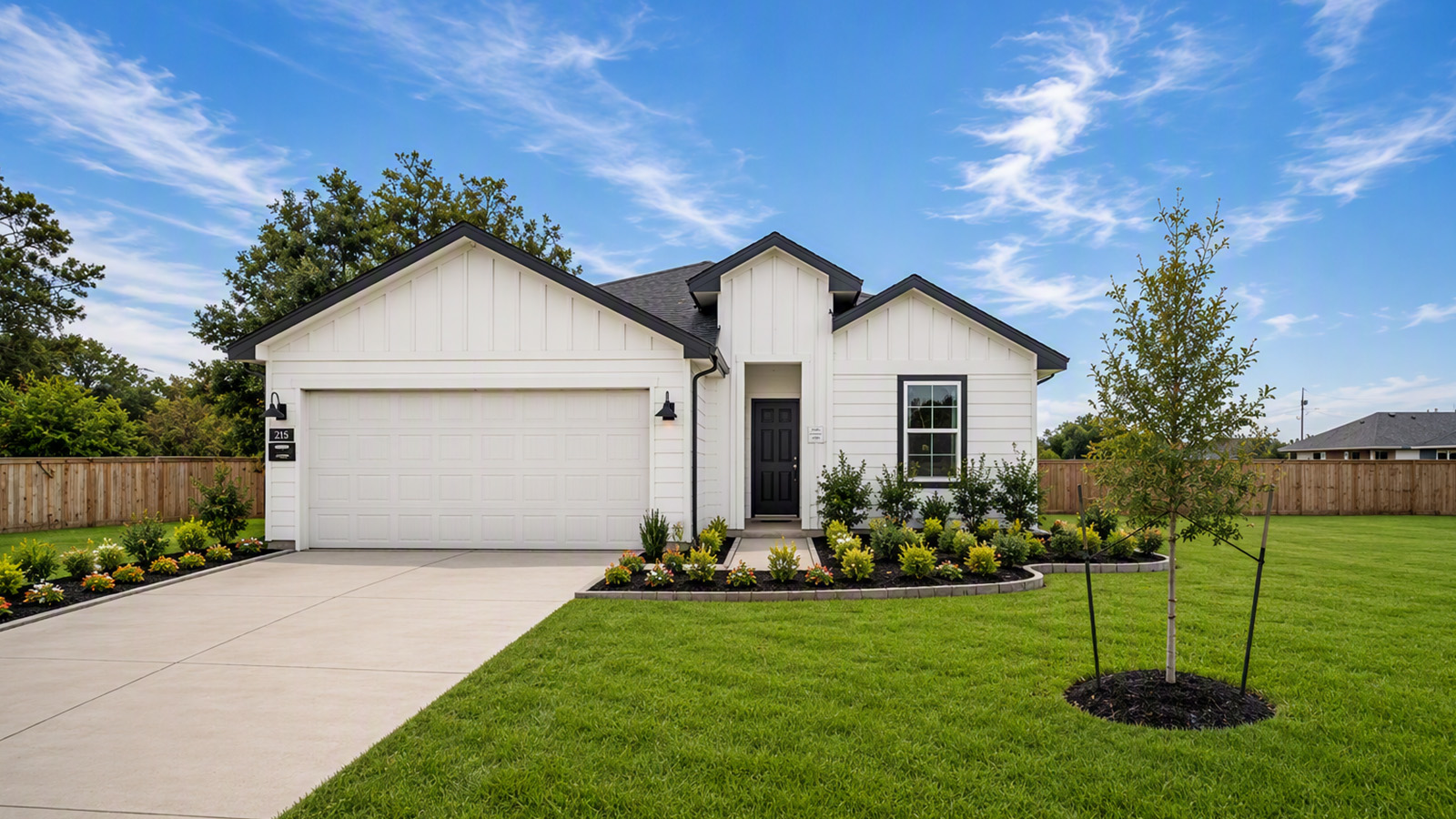China Grove model home front exterior image.
