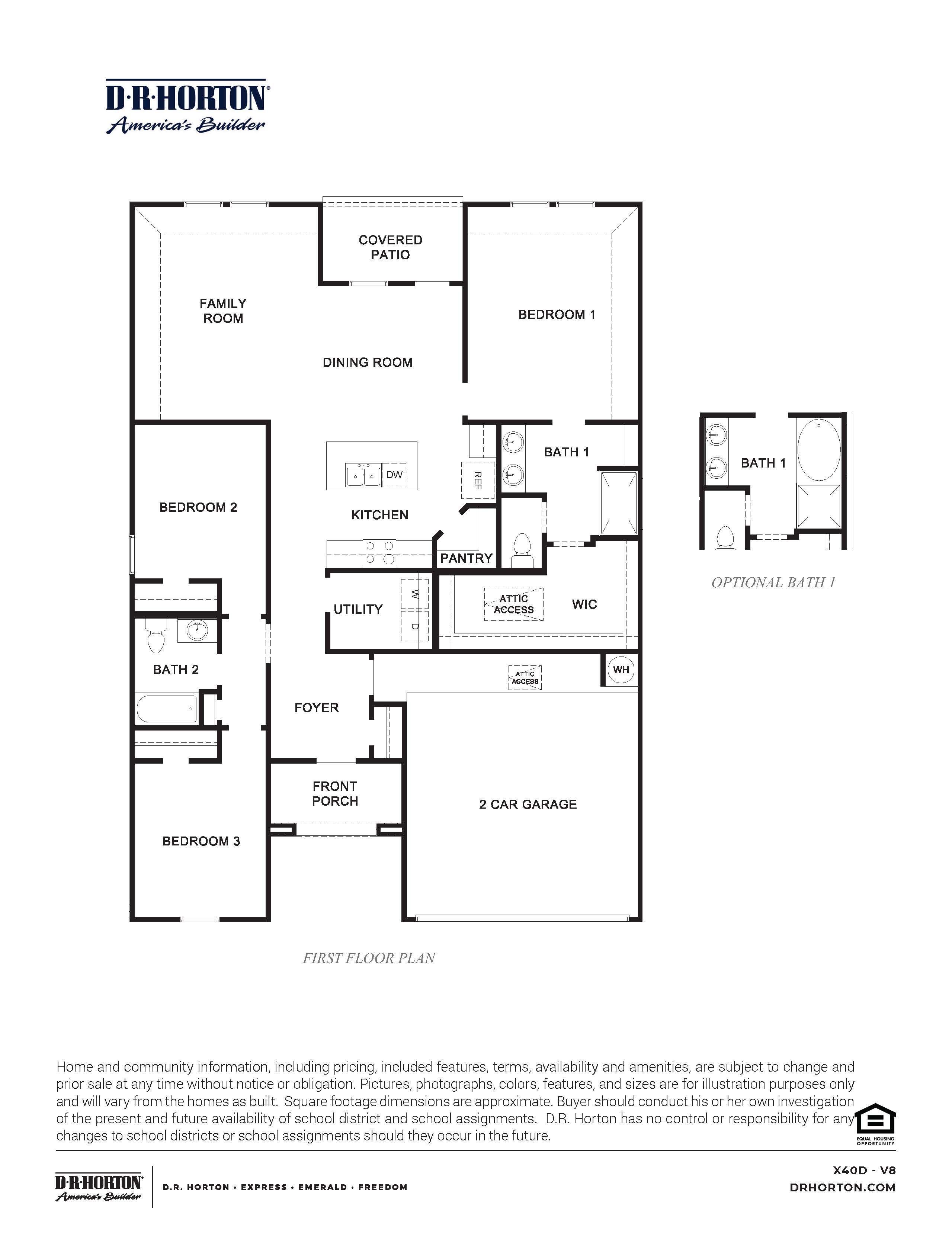 Denton Floorplan Rendering.