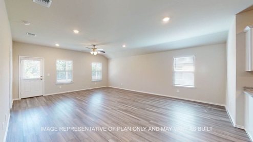 Kingston living room with view of backyard.