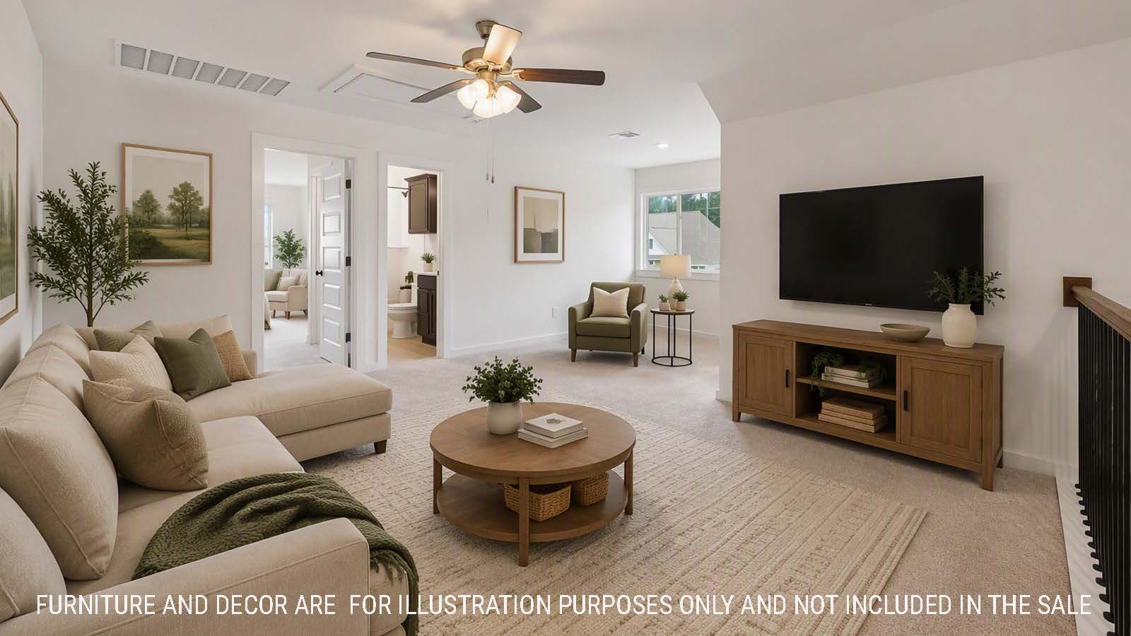 Newburgh game room with carpeted flooring and windows for natural lighting.