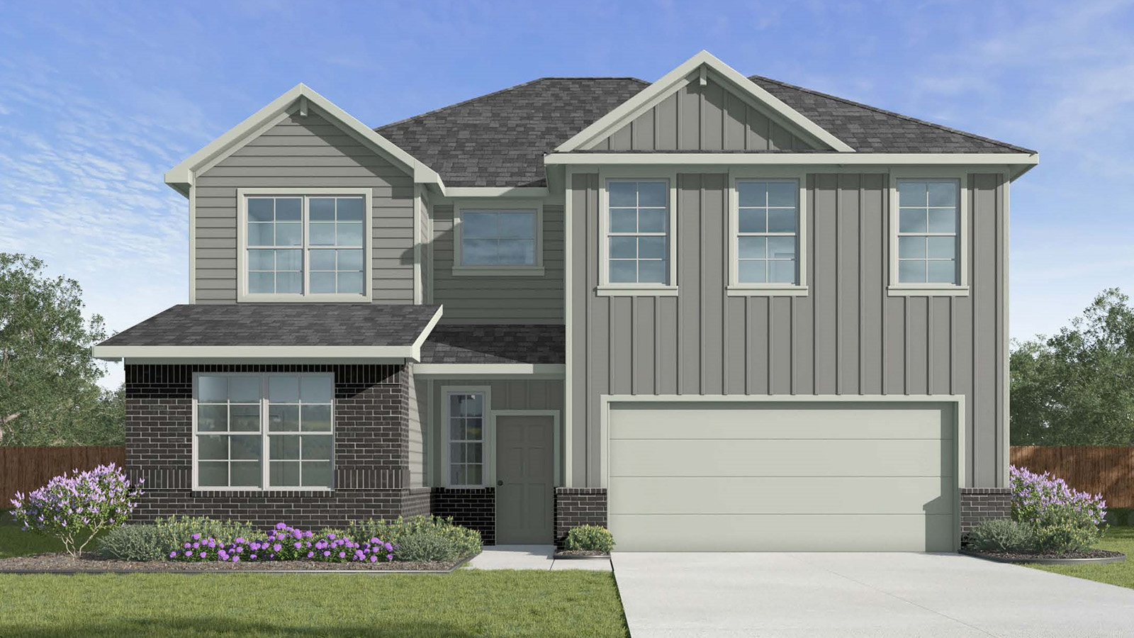 Prosper G Elevation with Brick.