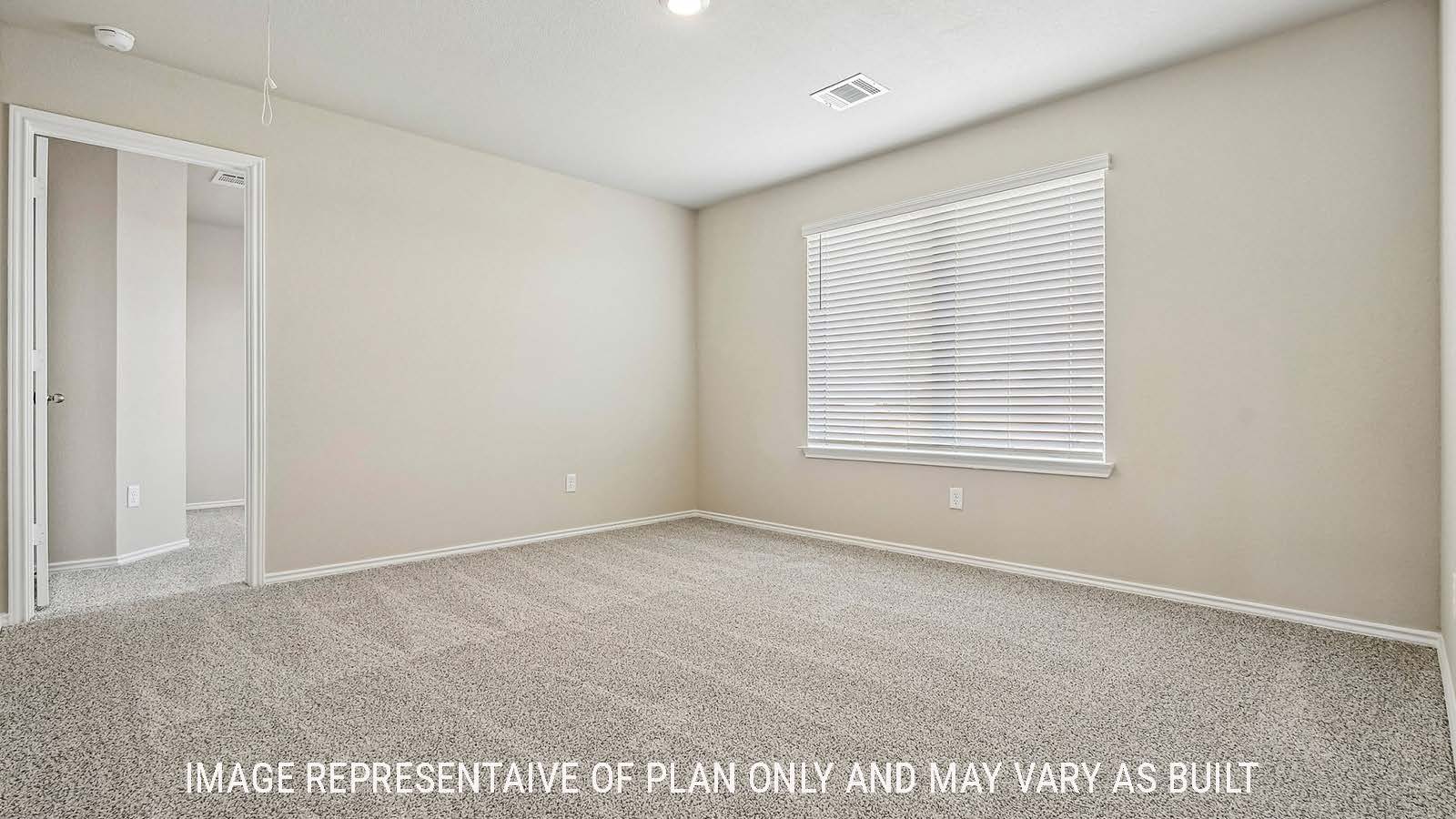 Prosper game room with carpeted flooring and windows for natural lighting.