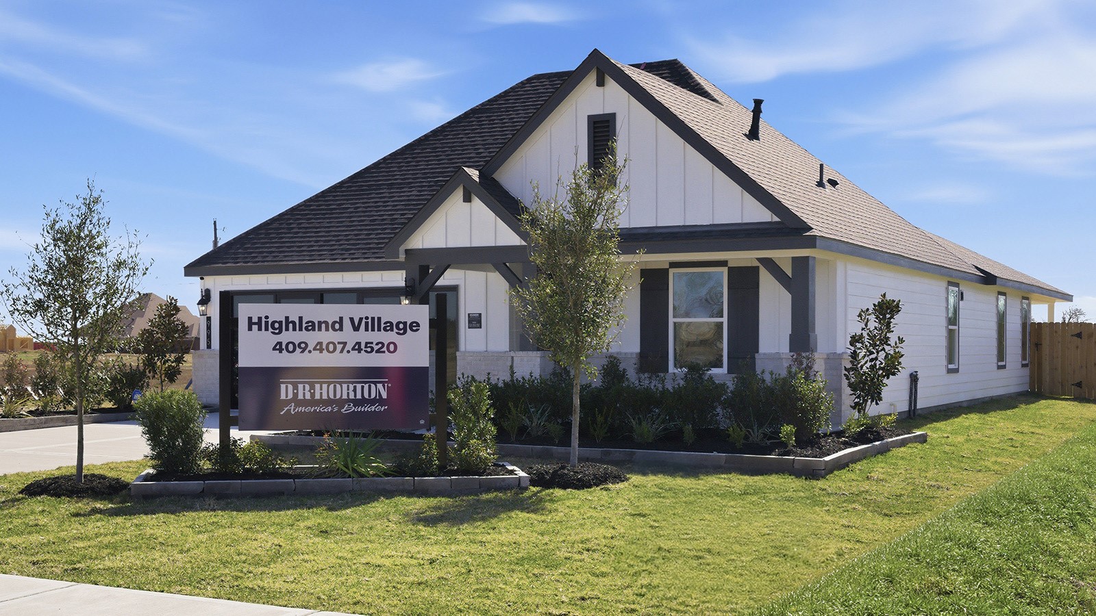 Highland Village model home Lakeway Front Exterior G Elevation.