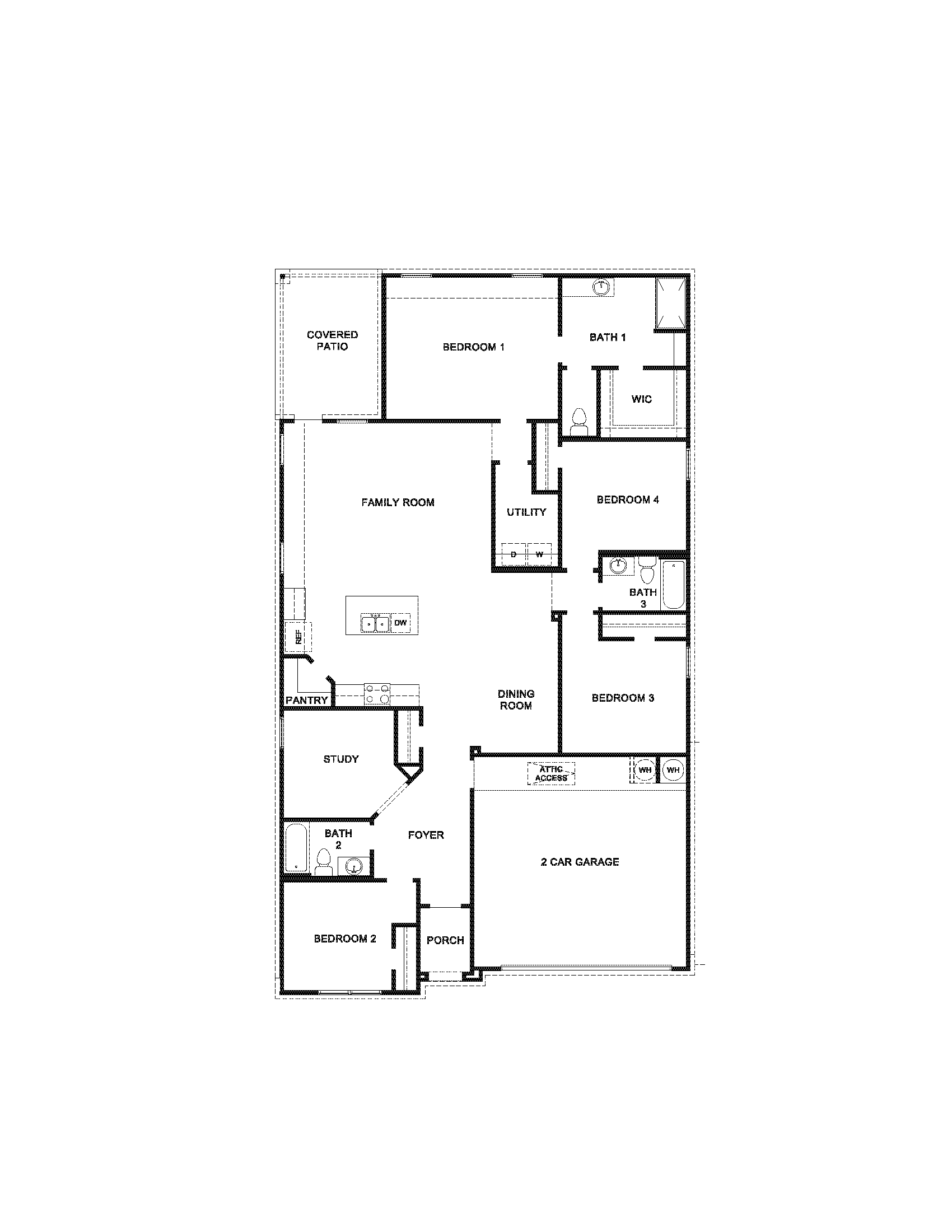 Lakeway Floorplan Rendering.