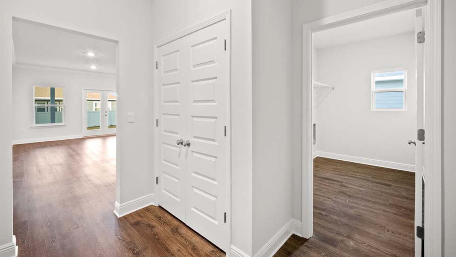The laundry room is located on the main level