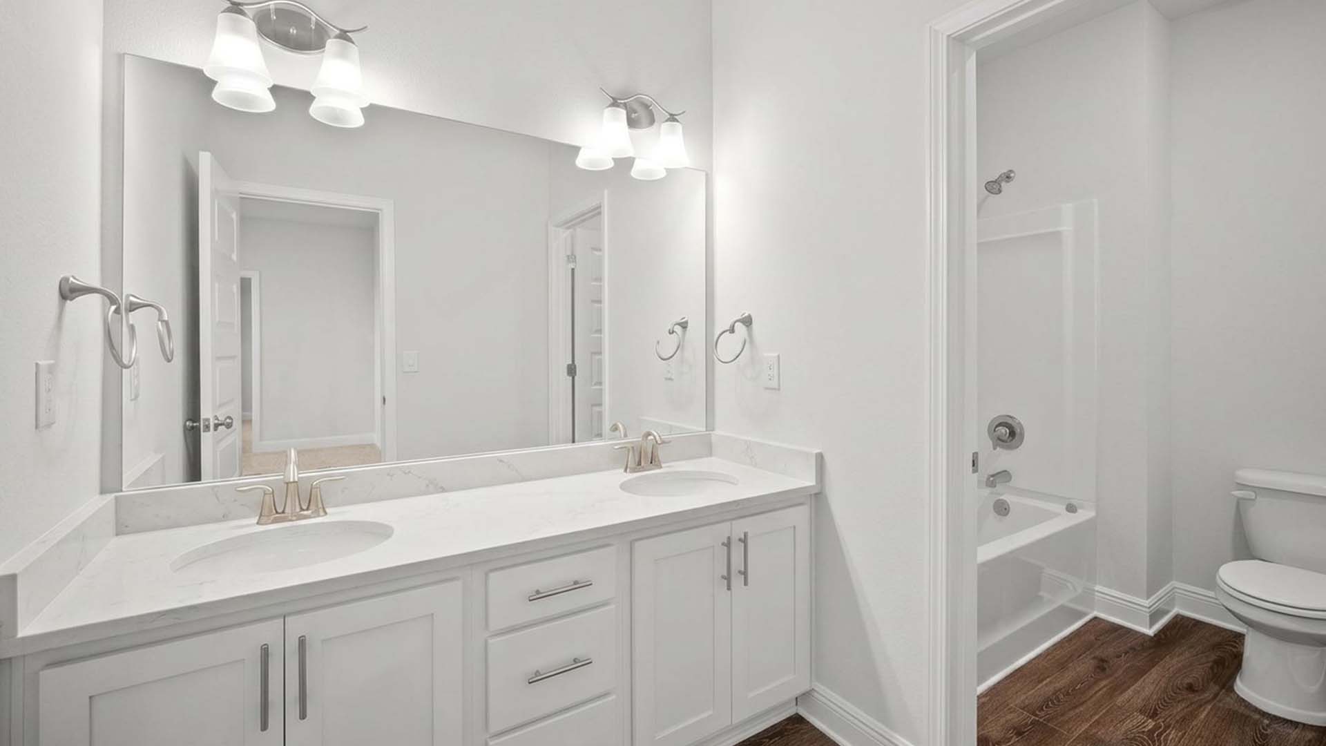 Full bathrooms have a separate water closet for privacy