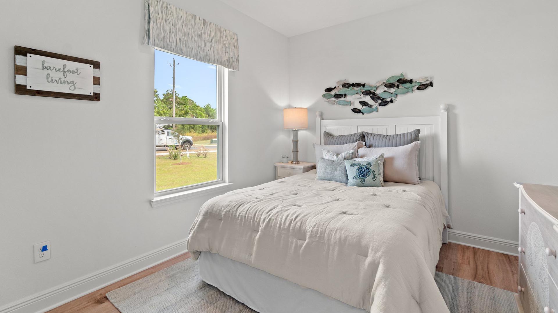 The additional bedrooms have windows that allow for maximum lighting