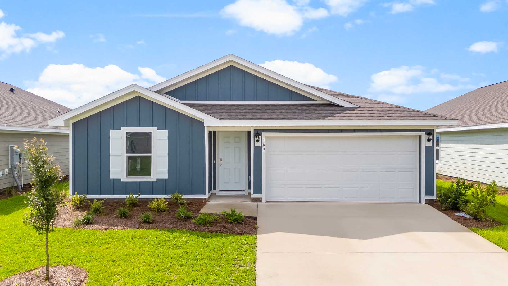 The Freeport has four bedrooms and two full bathrooms with a covered entry and spacious floor plan