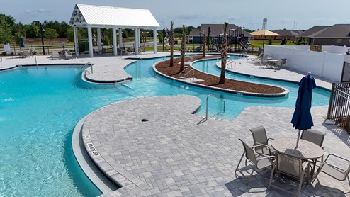 Beautifully design pool is the perfect outdoor space for family fun