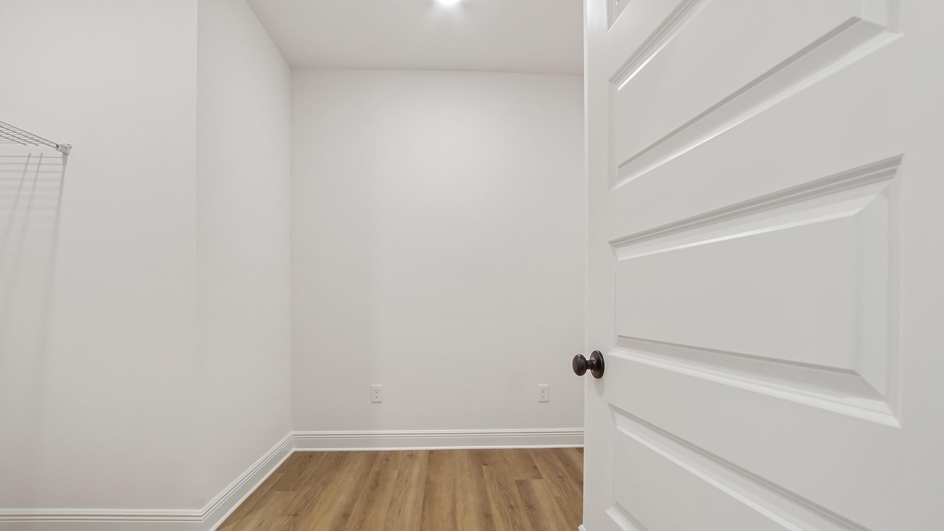 The closet could be used as additional storage