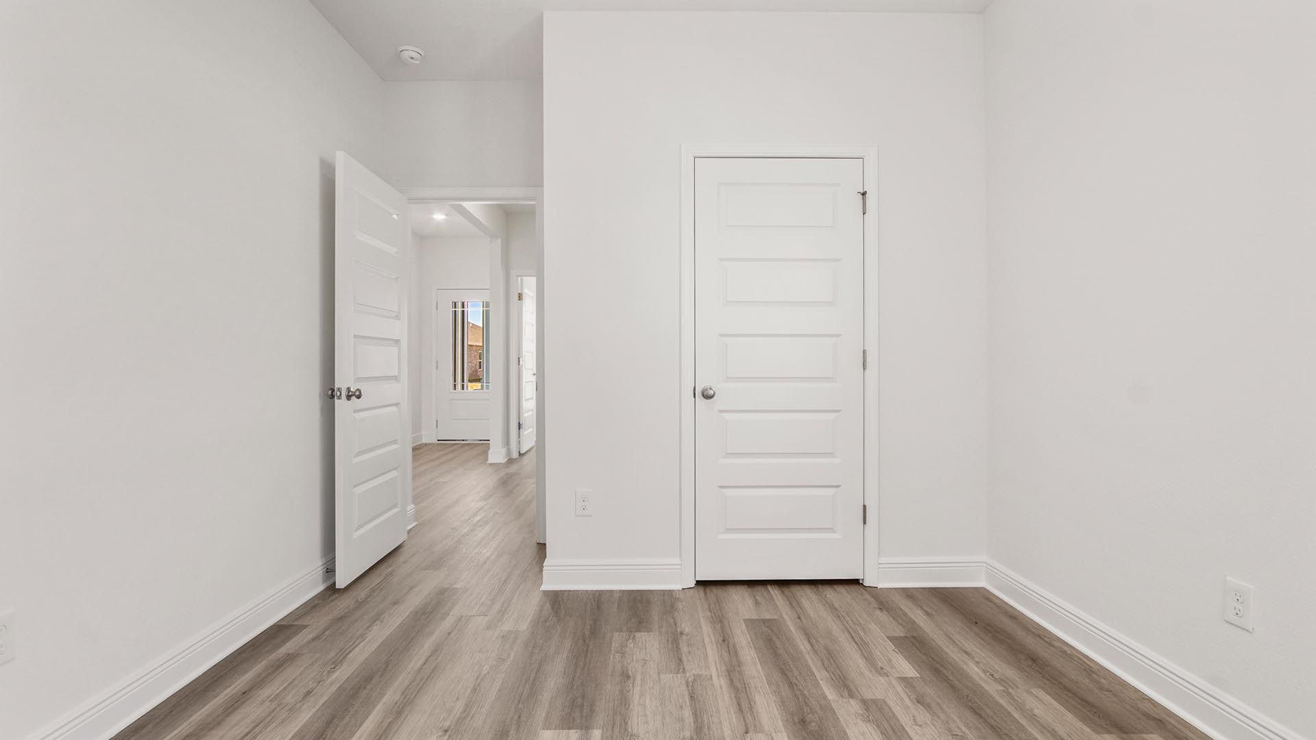 Bedroom three has ample closet space