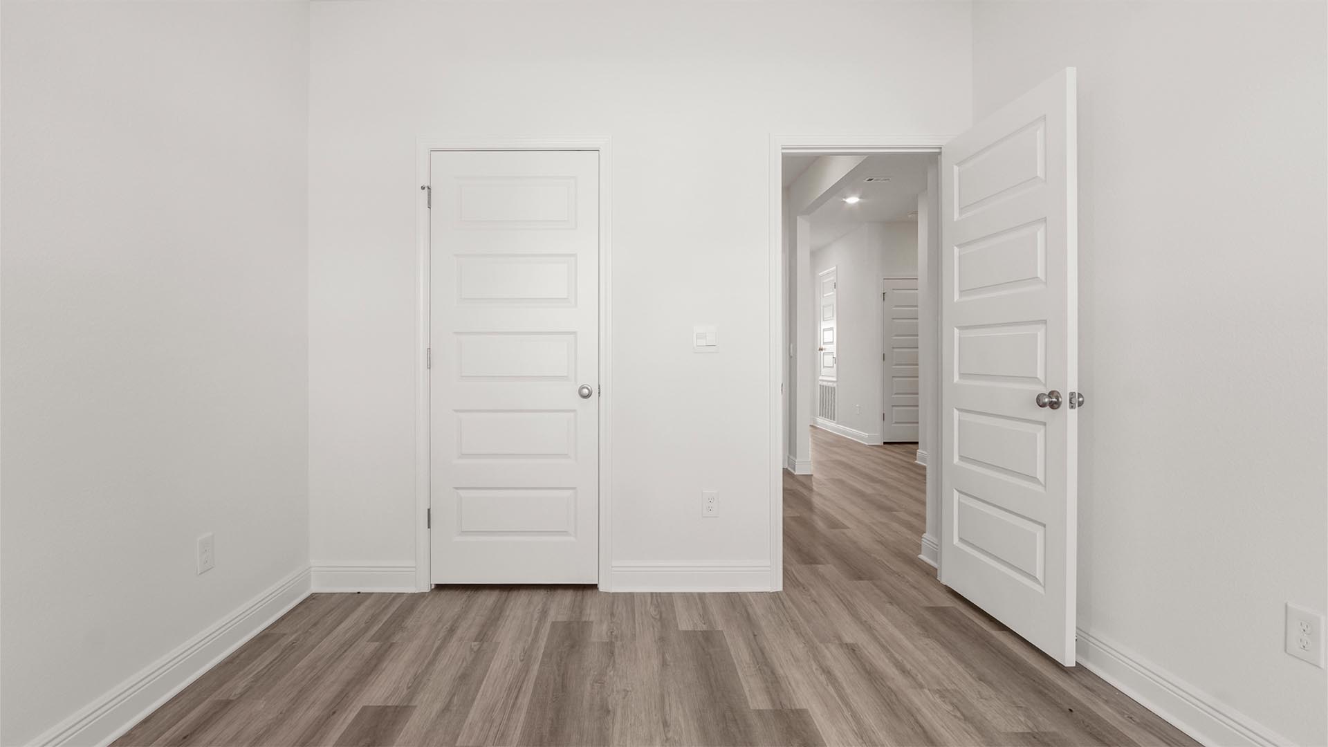 Bedroom two has EVP flooring