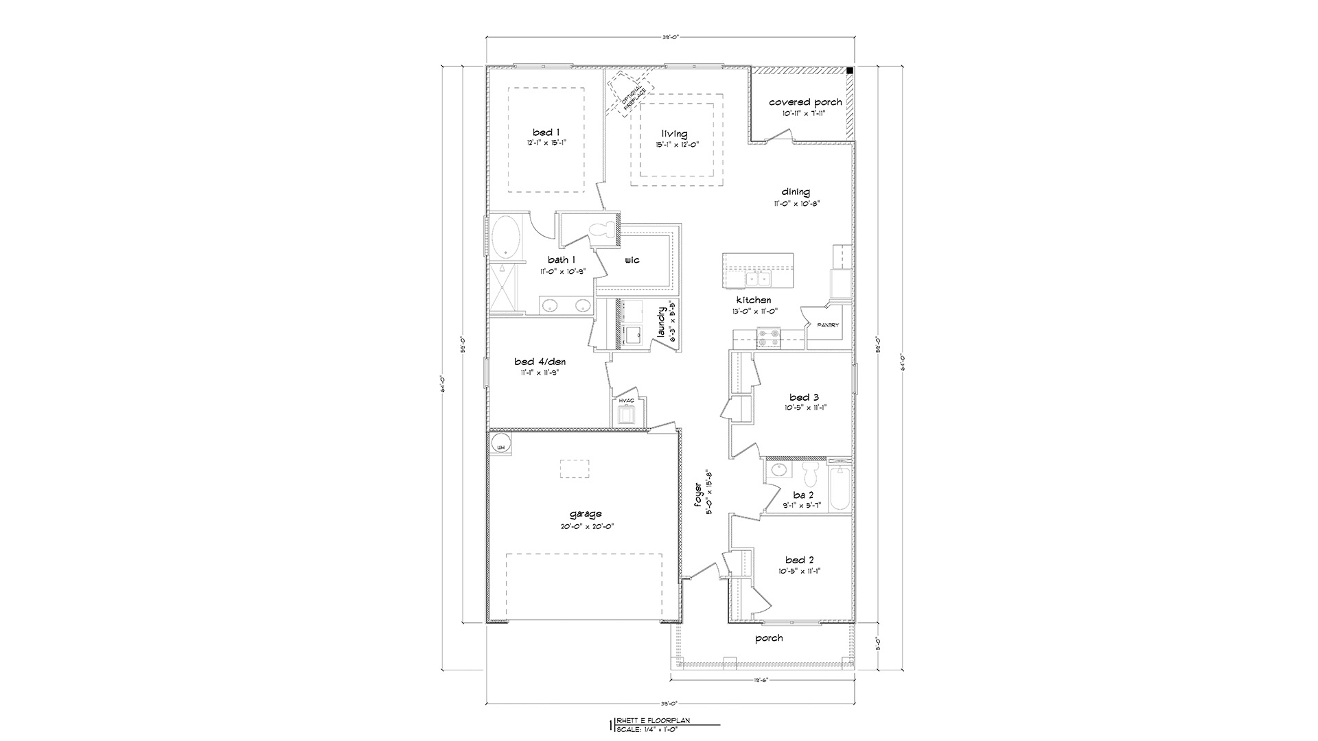 Rhett Floor Plan at Owls Head Farms