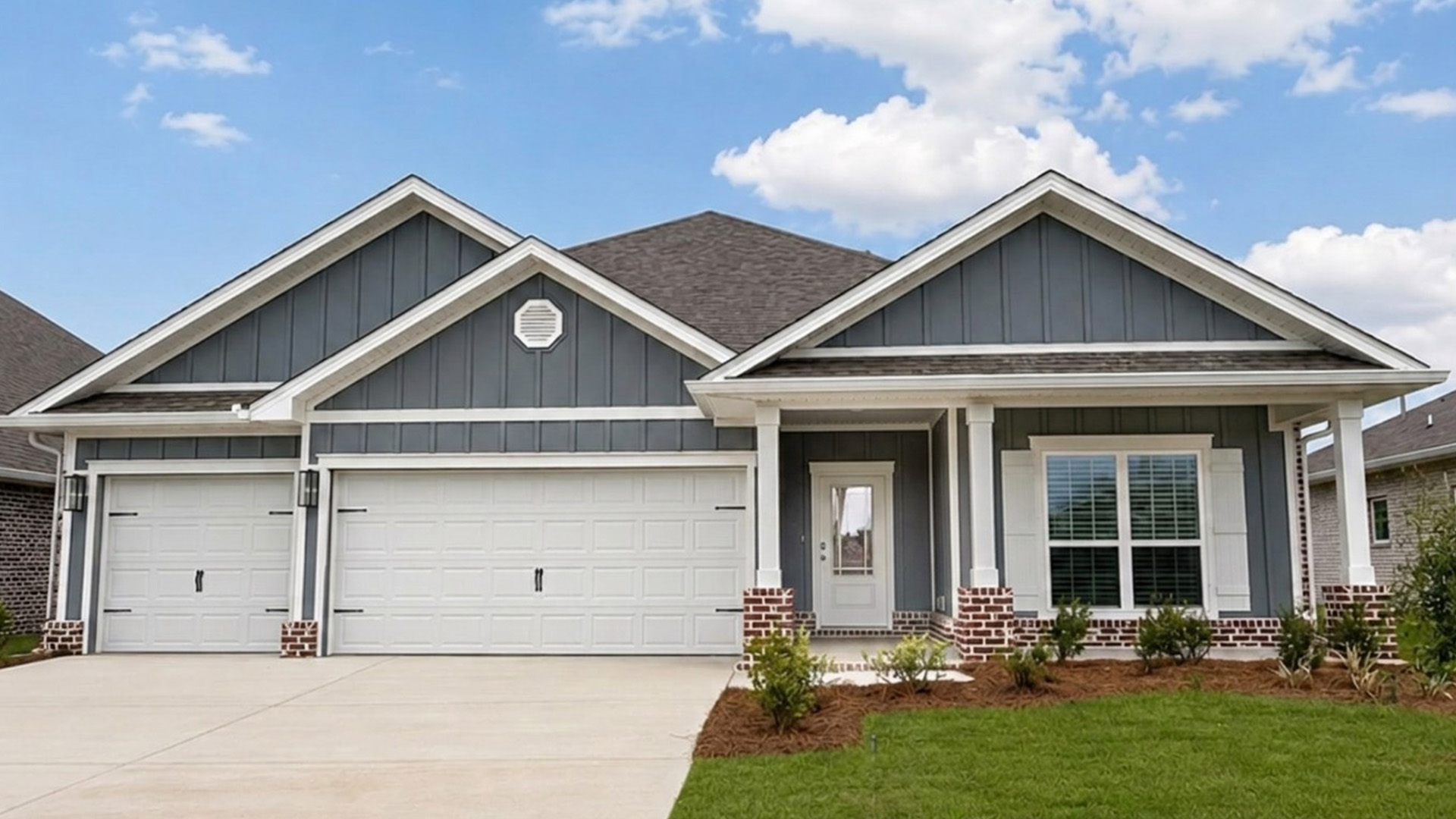 239 W Farm Owl Drive is under construction. This is a corner lot that will be developed with the Destin floor plan. Image is of a similar Destin at completion