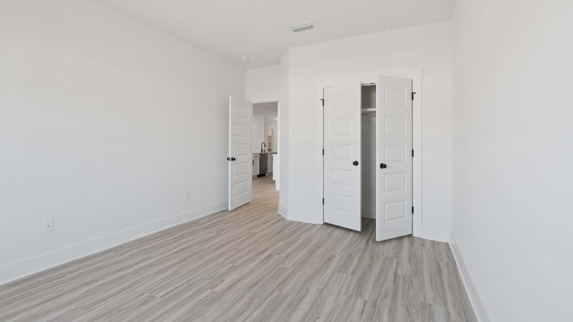 Bedrooms have ample closet space