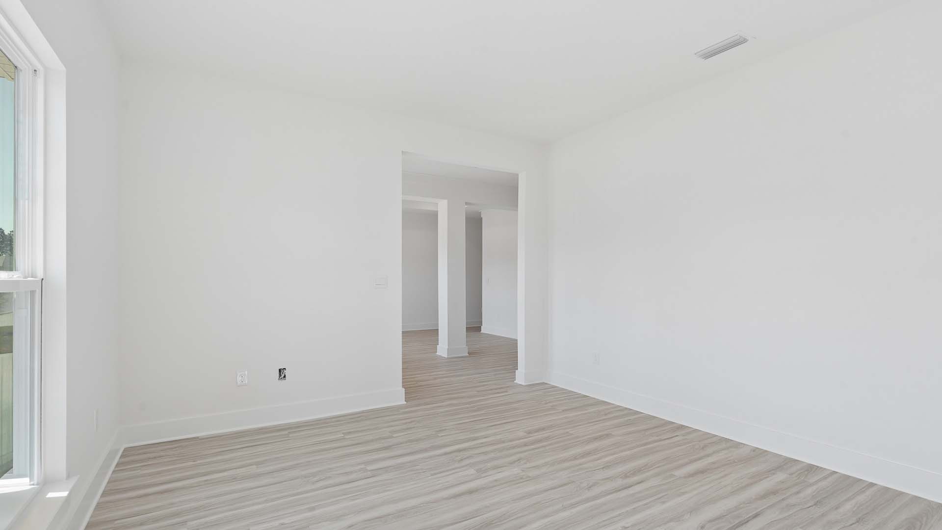 The study is across from the dining room