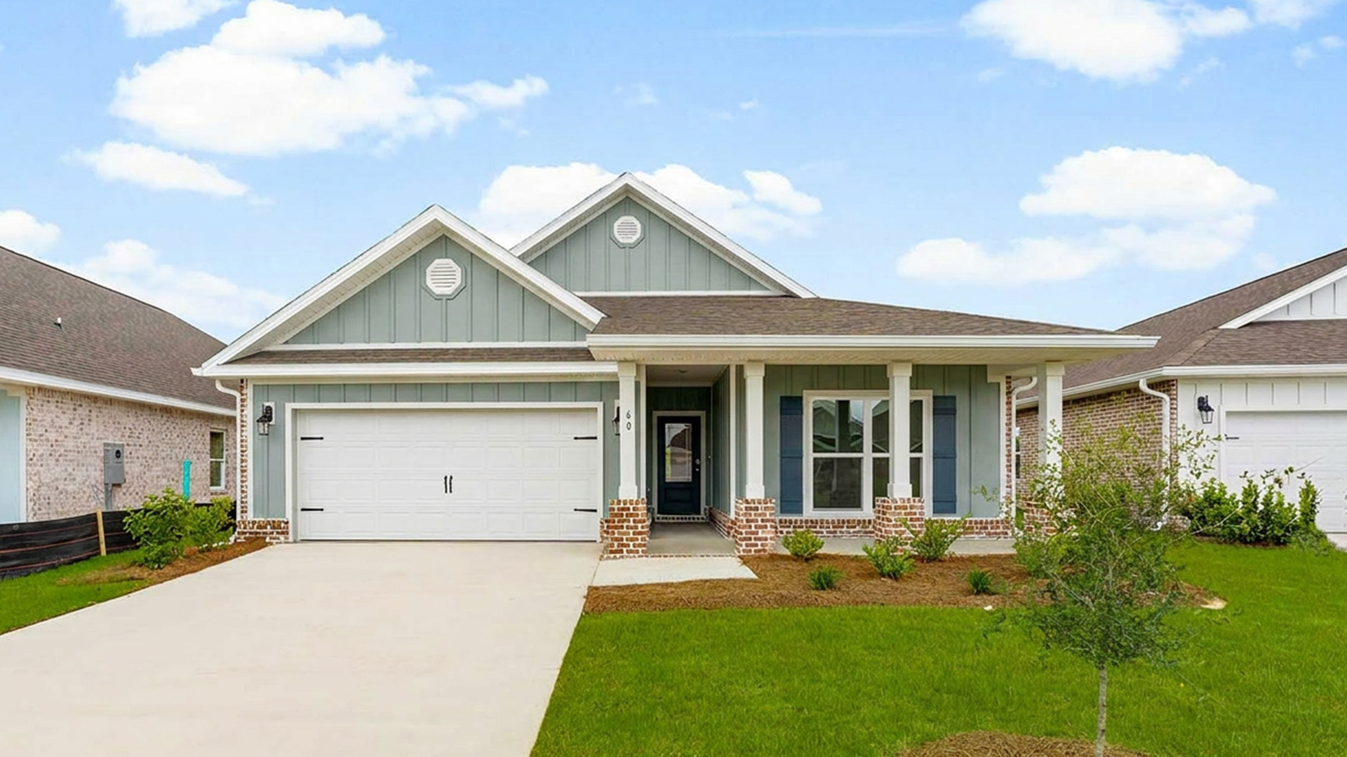 135 Gray Owl Drive is under construction. Image is of a similar Delray at completion