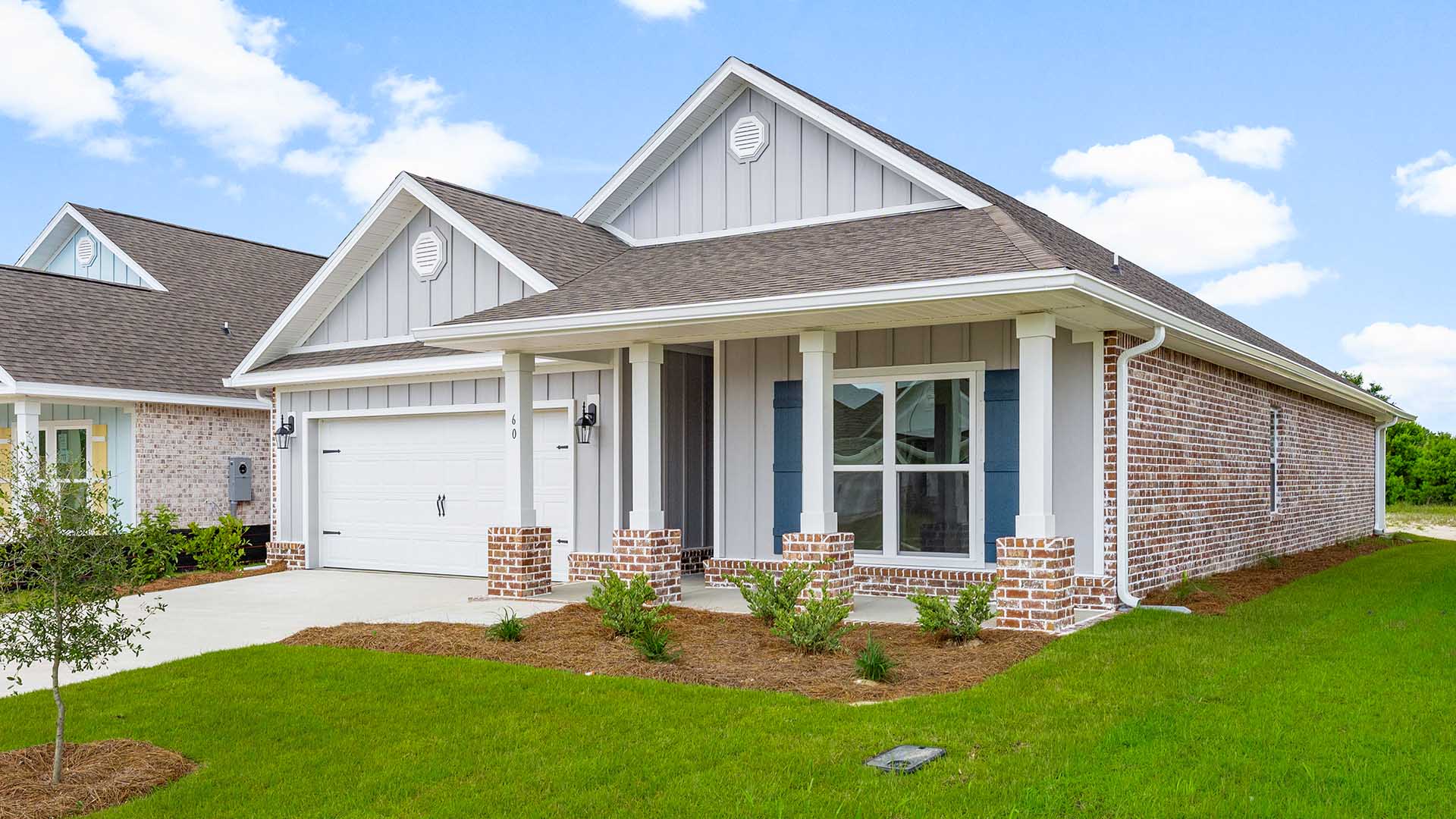 174 Eagle Owl Drive is under construction. Image shows a similar Delray at completion