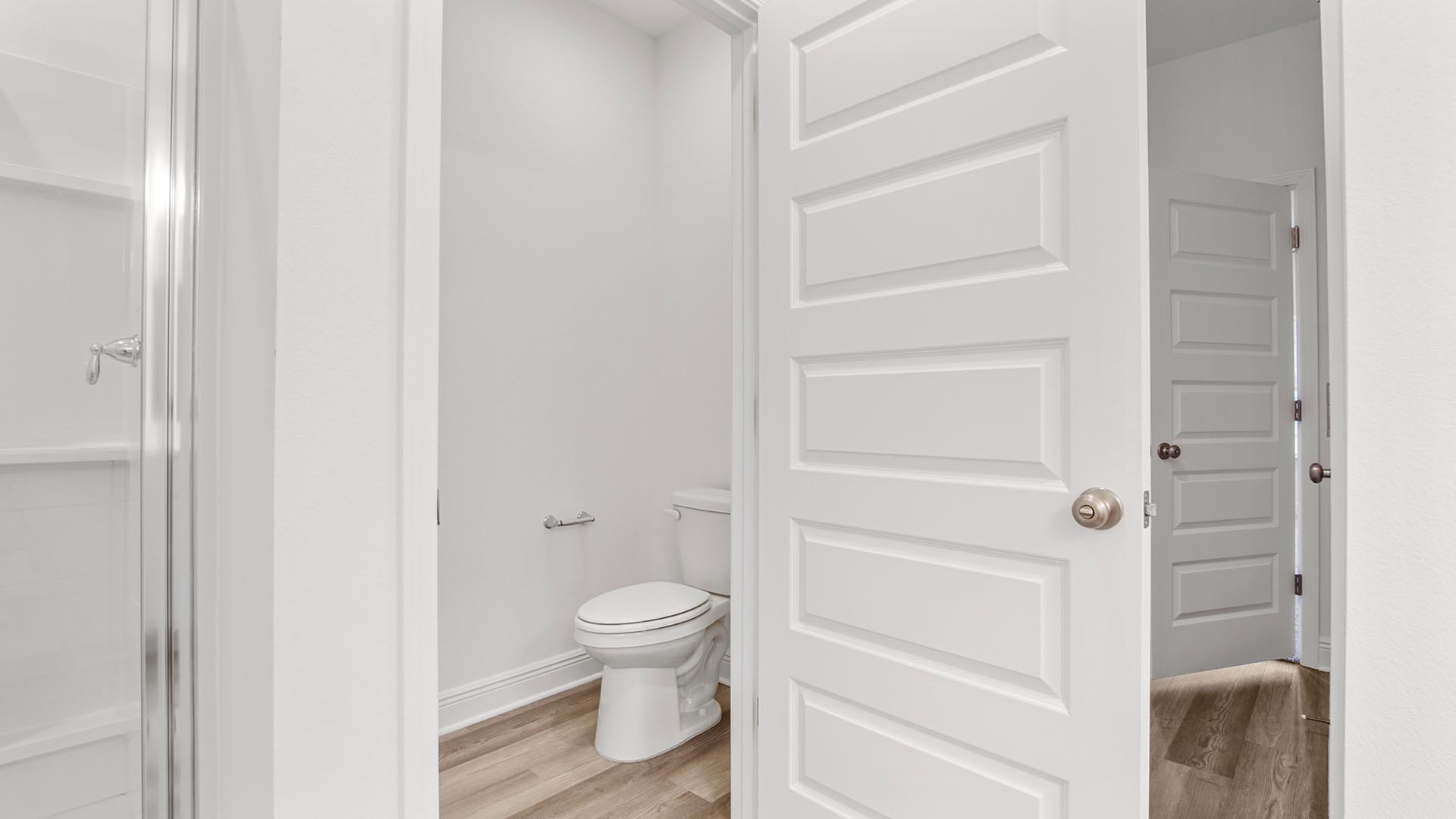 Separate water closet in the primary bath for privacy