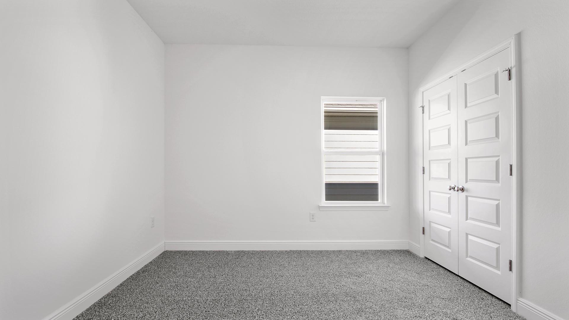 Bedroom three has a nice size closet