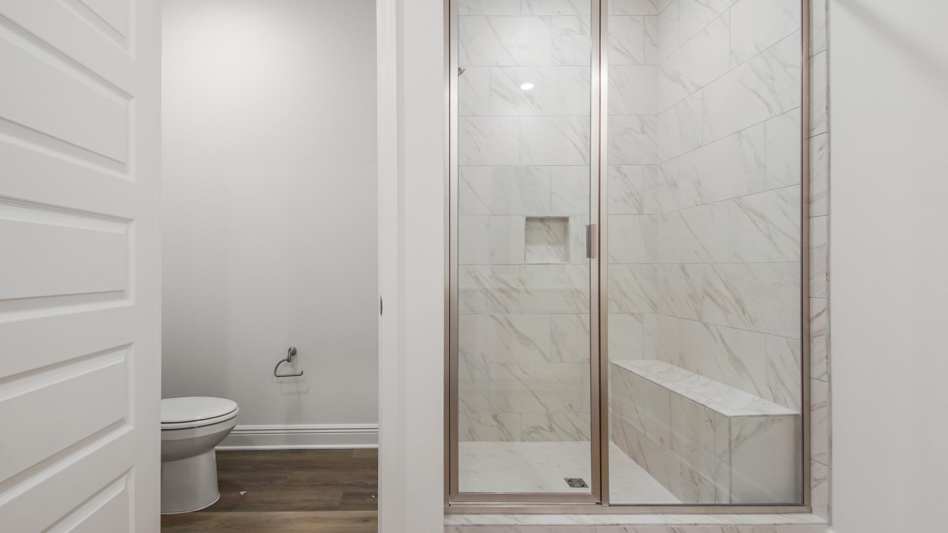 Separate water closet in the primary bathroom