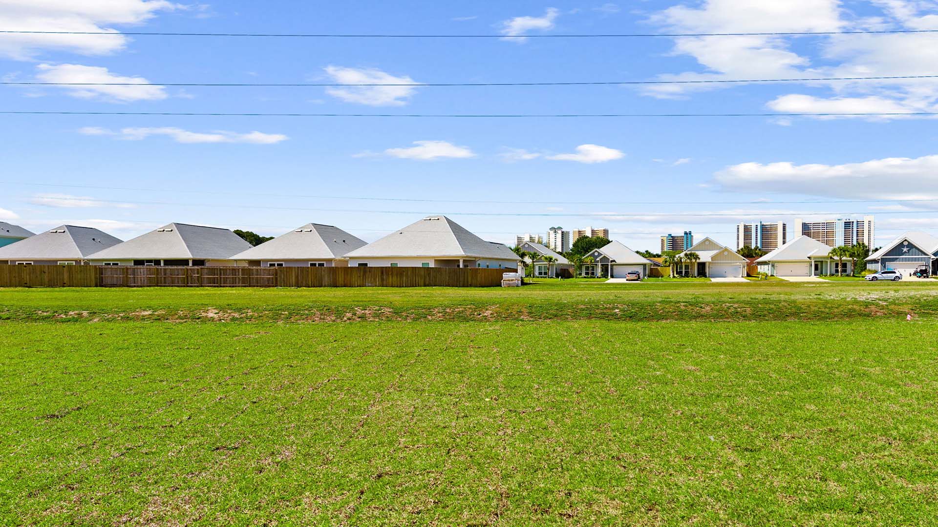 Open back yard
