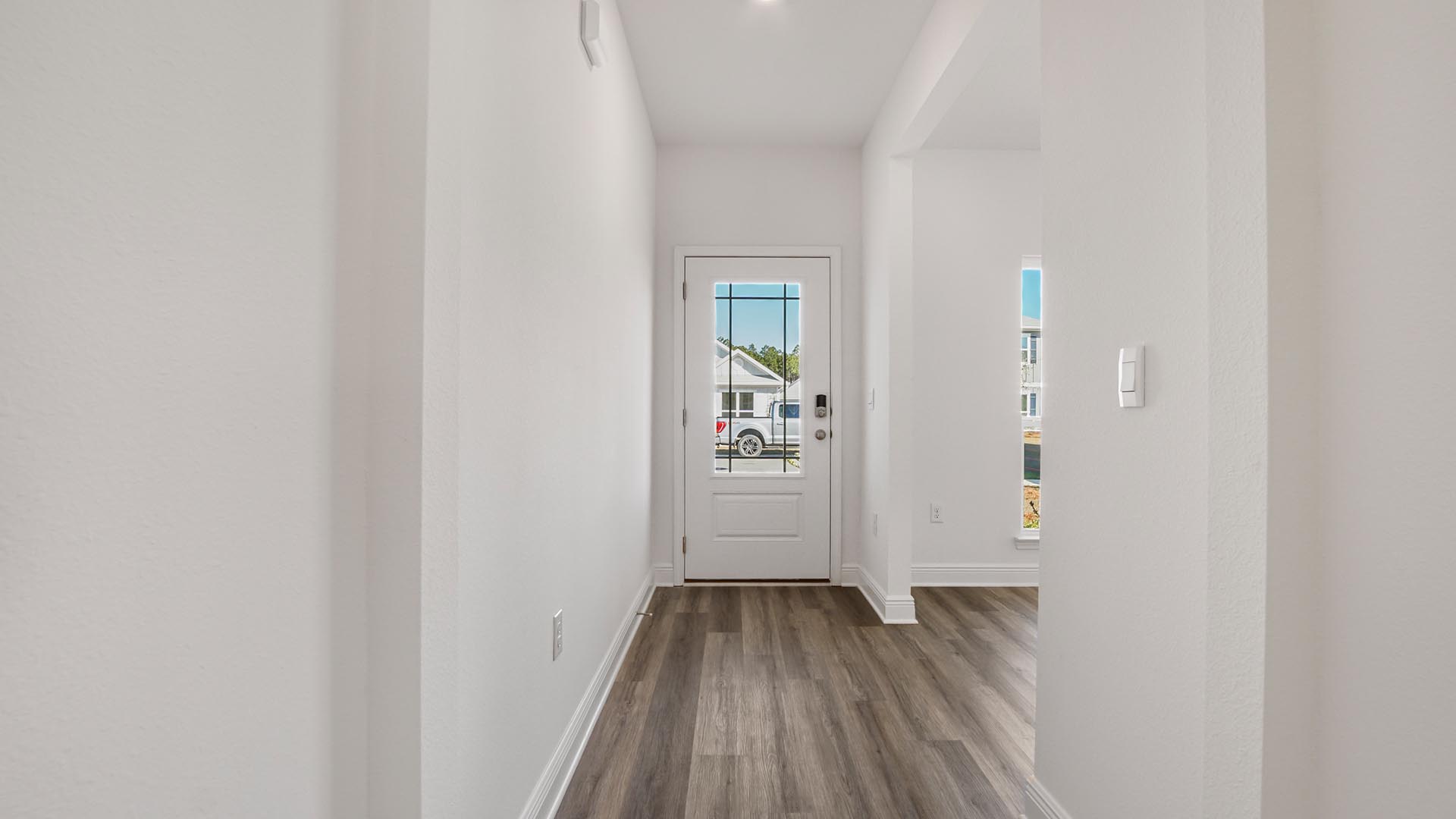 Foyer facing the entry door