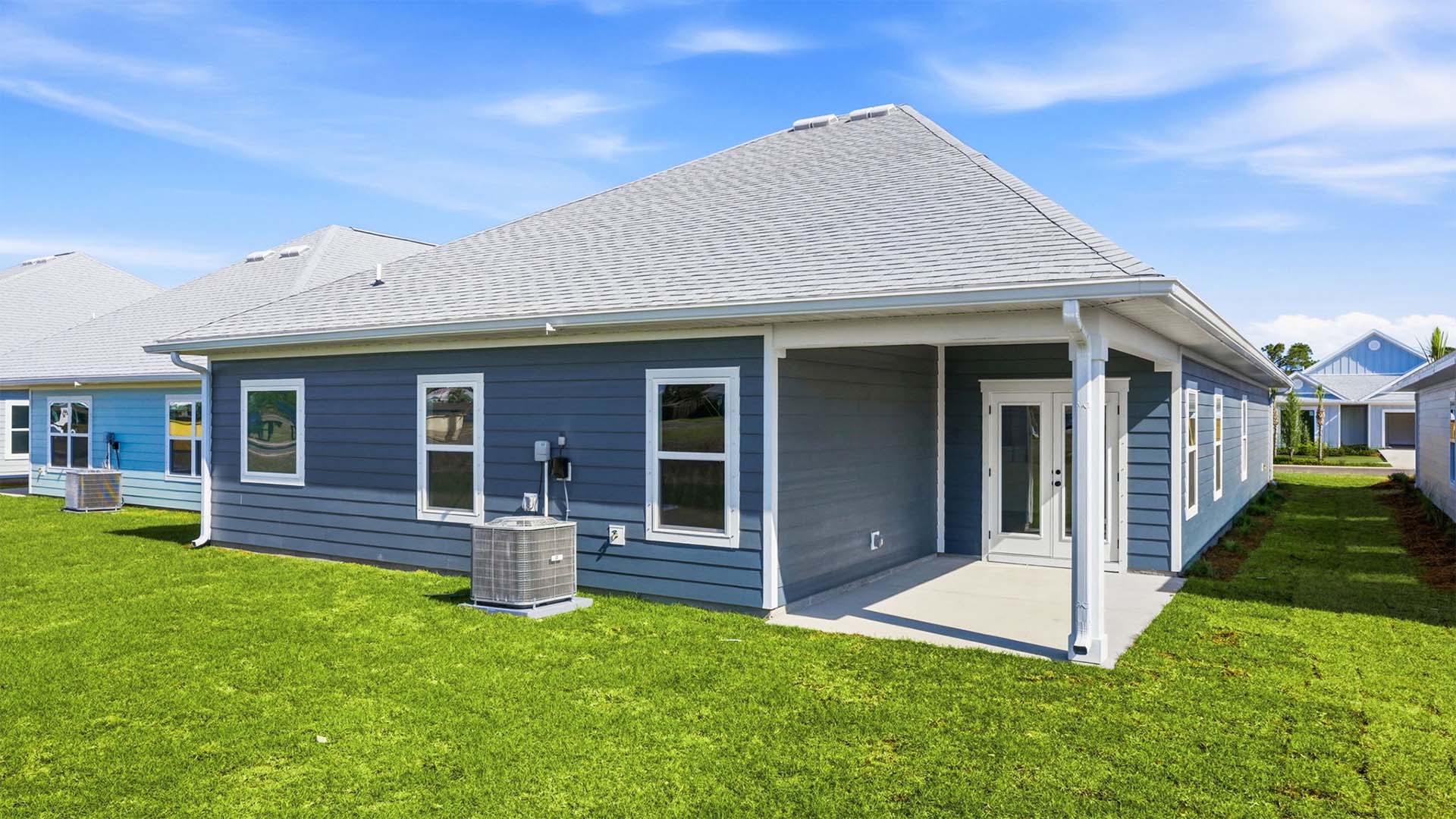 Windows along the back allow for natural lighting