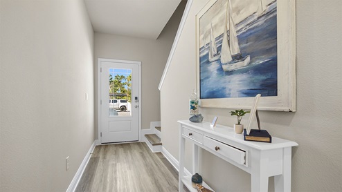Entry hall of the Palm exterior unit