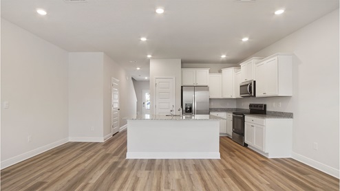 Palm floor plan open concept kitchen