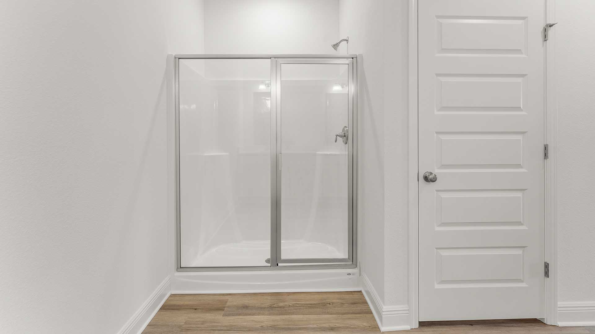 Large shower in the primary bathroom