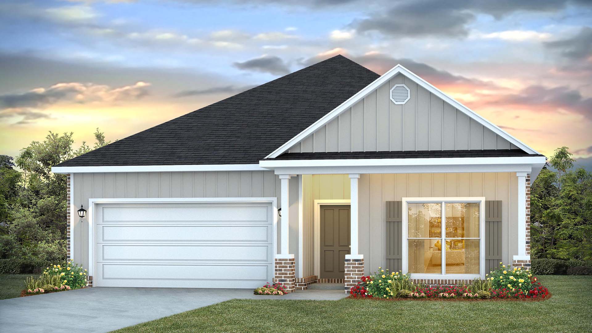 363 Holley Grove Lane is under construction. This home will have brick and Hardie front and three sides with full brick