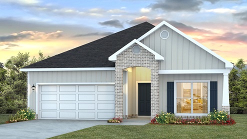 The Rhett has a two car garage