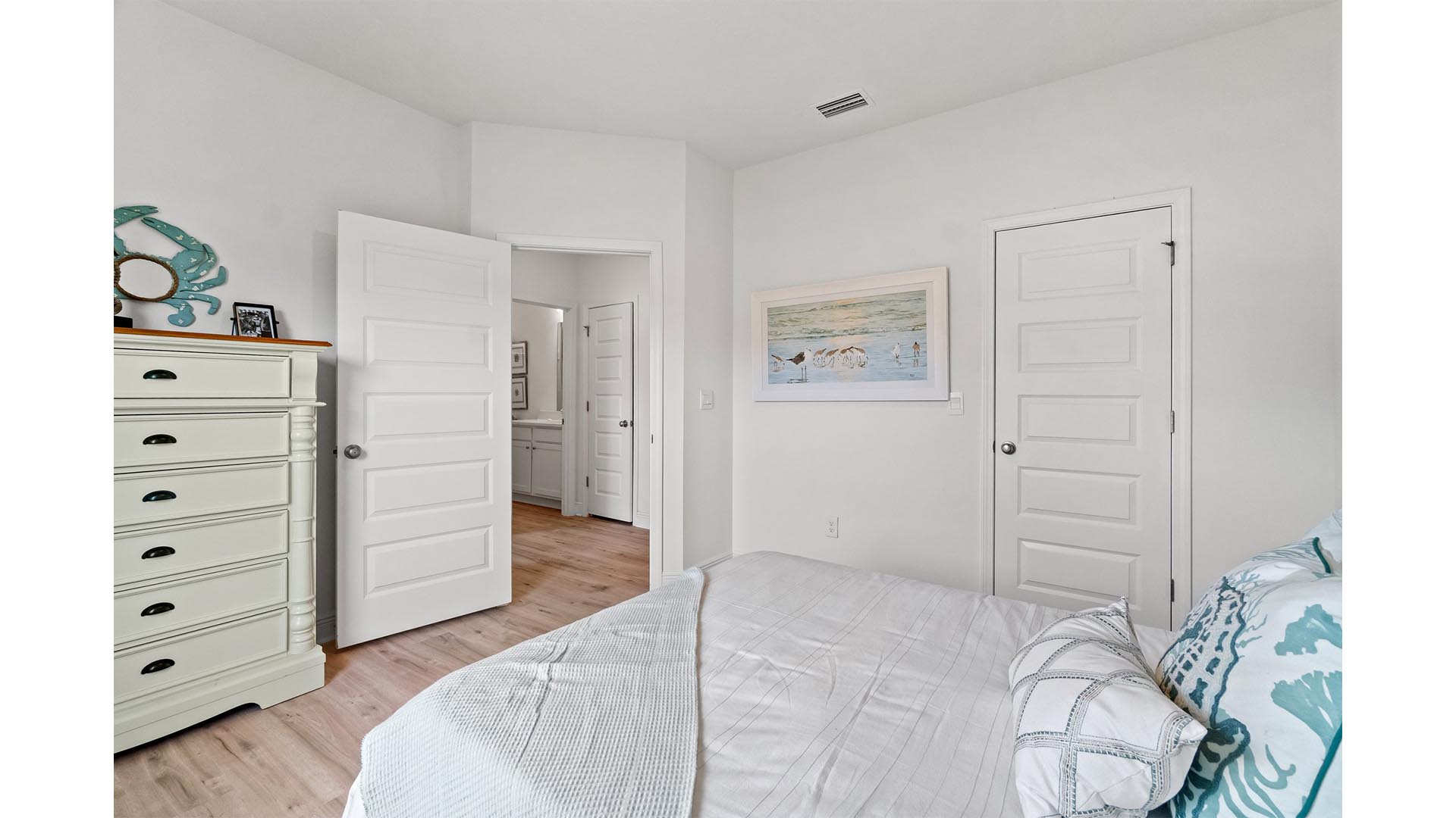 The additional bedrooms are spacious