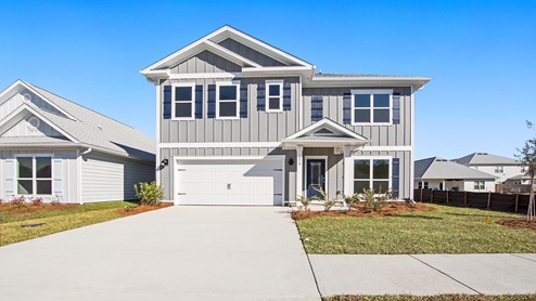 The Carol floorplan is a two story five bedroom three full bathroom home