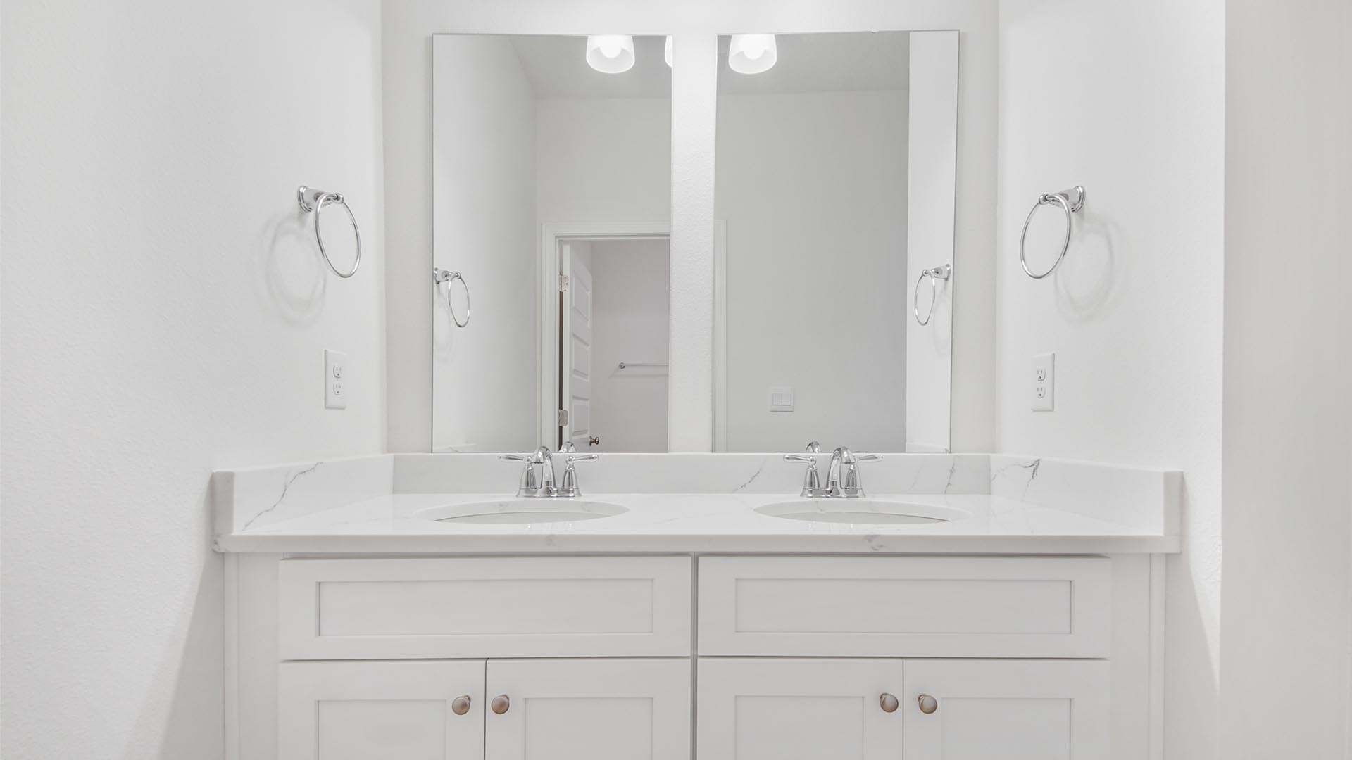 Shared bathroom vanity