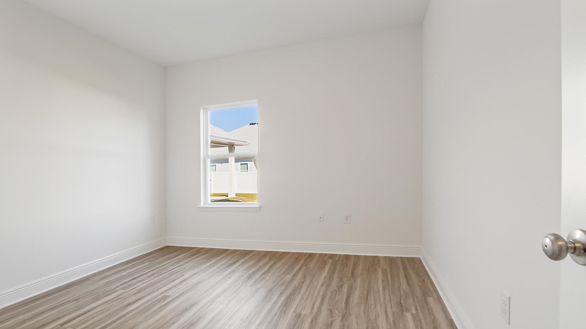 There is a guest bedroom on the main level