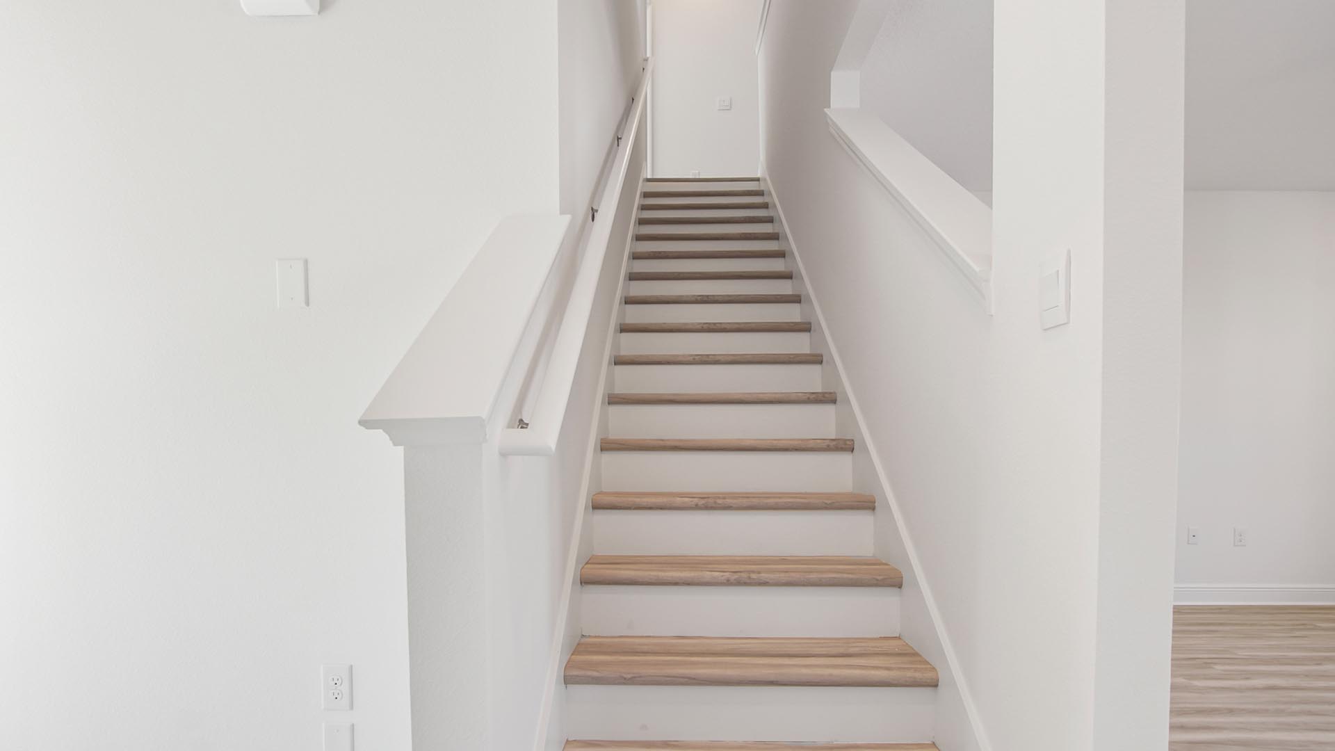 The remaining bedrooms are on the second level