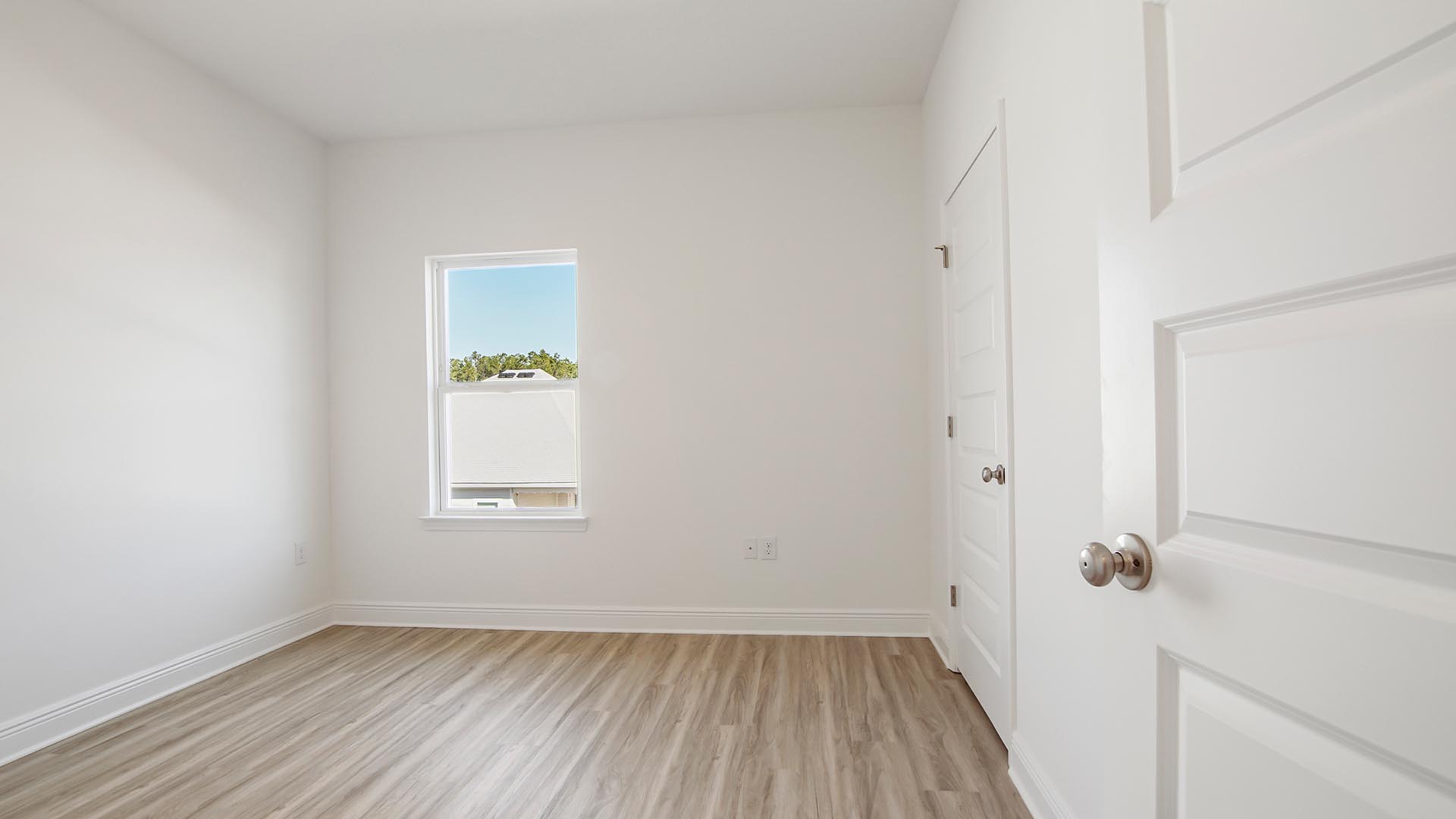 The guest bedrooms are located in a separate area from the primary bedroom