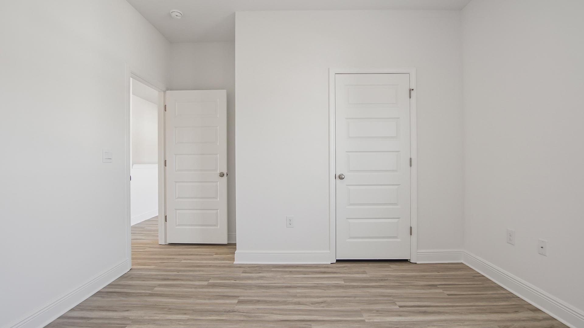 Guest bedroom three on the second level has a closet