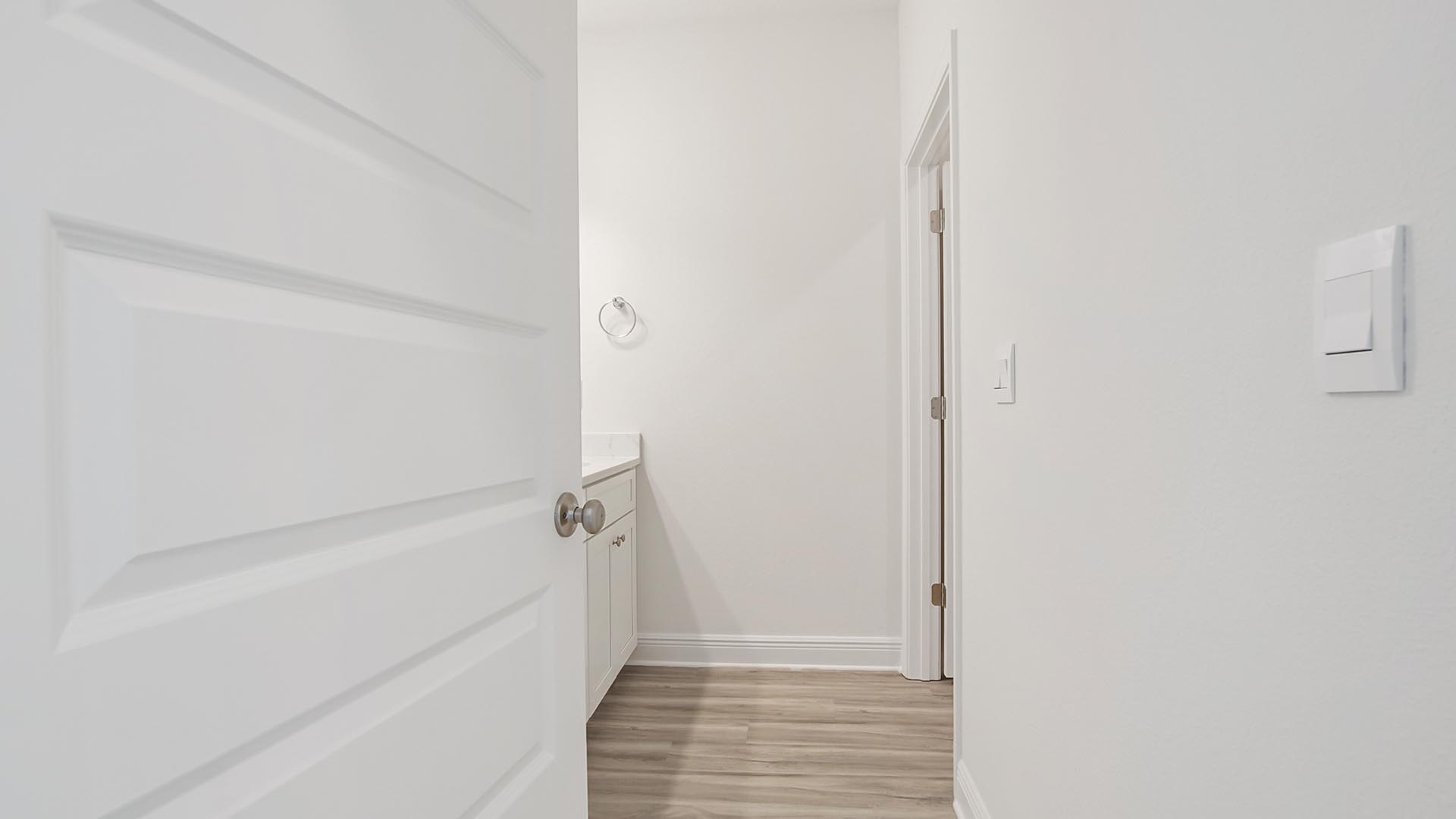 There is a shared bathroom on the second level for the three guest bedrooms