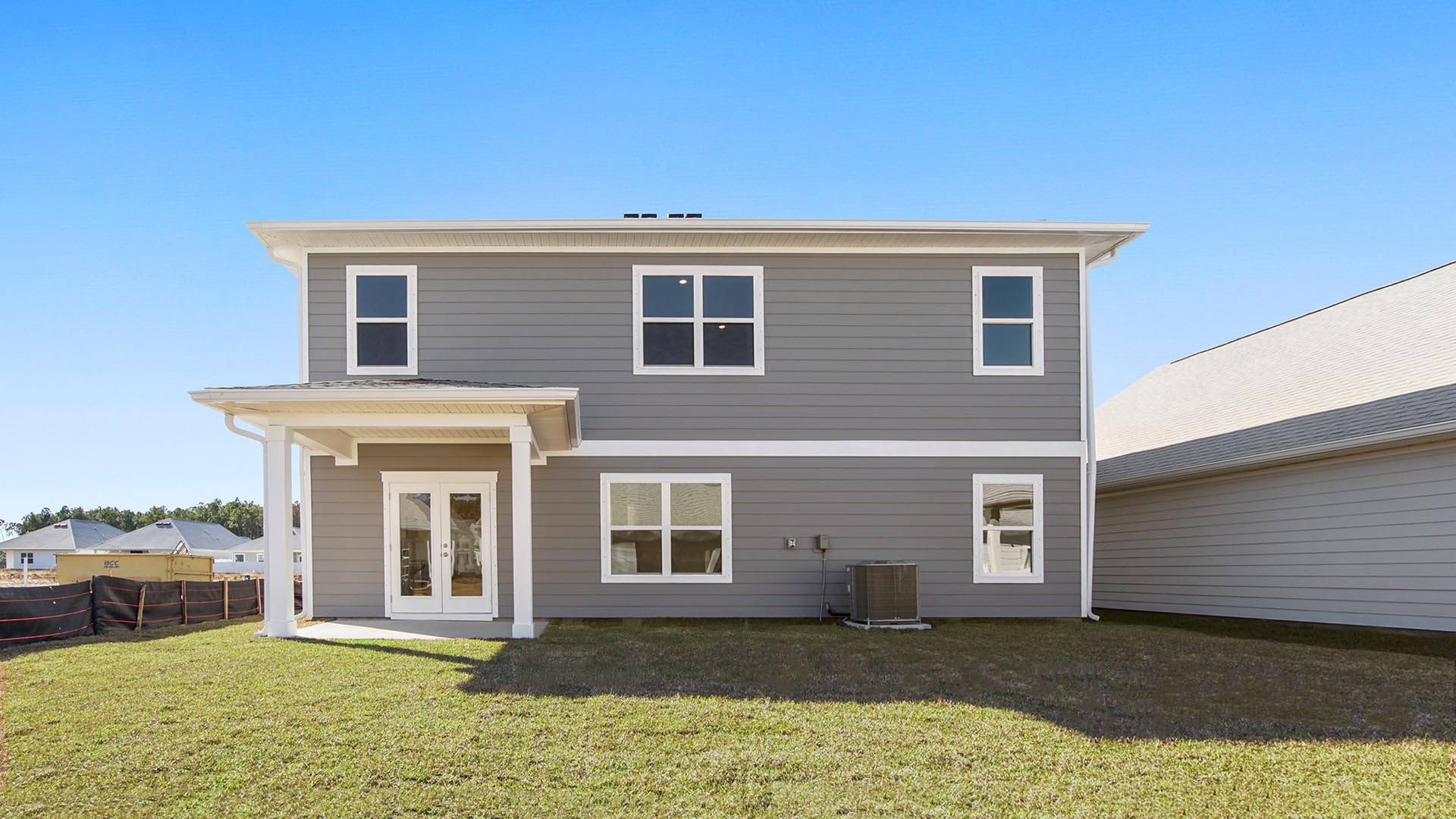 Rear view elevation of the Carol