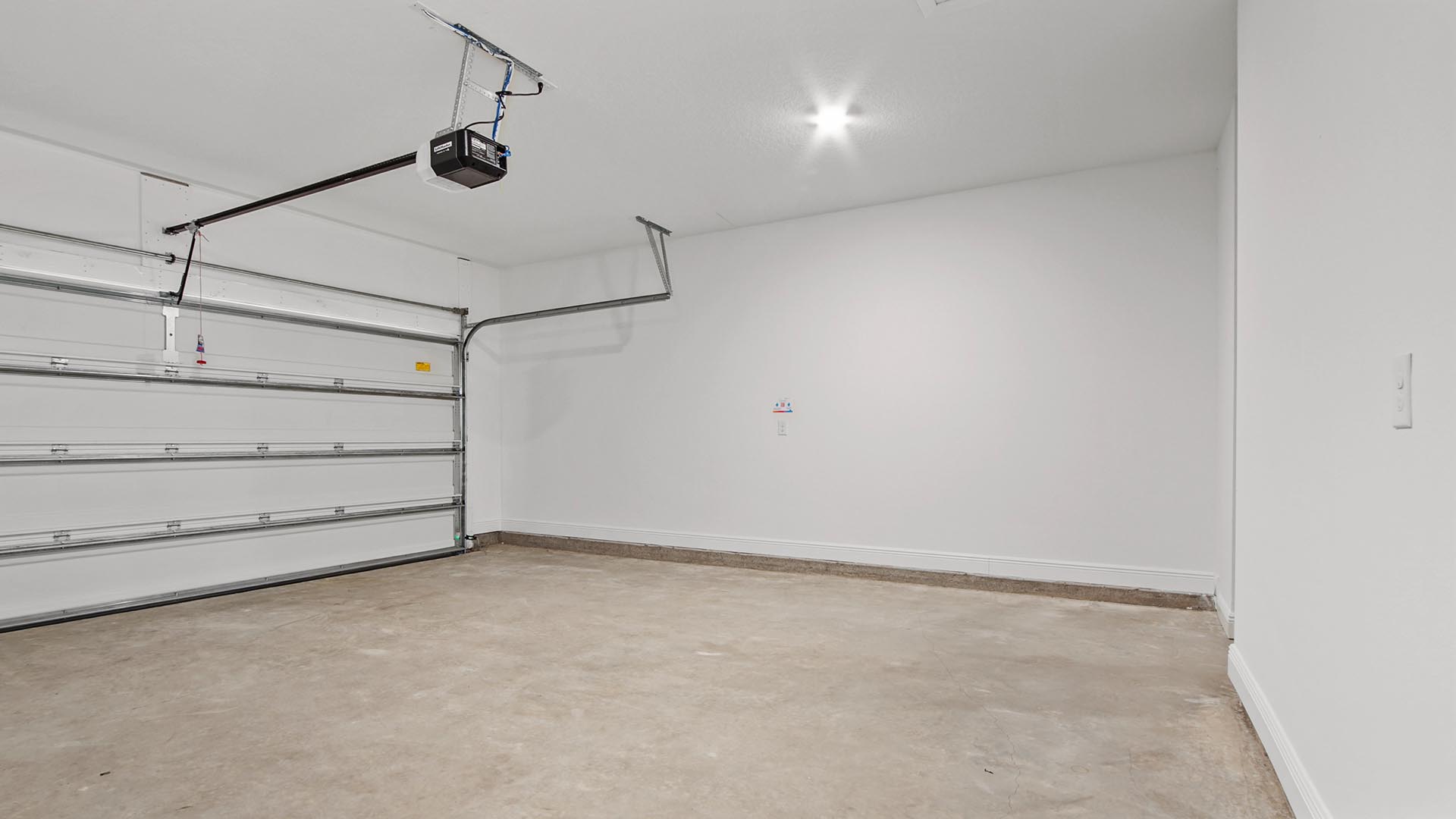 The Delray has a two car garage with remote entry