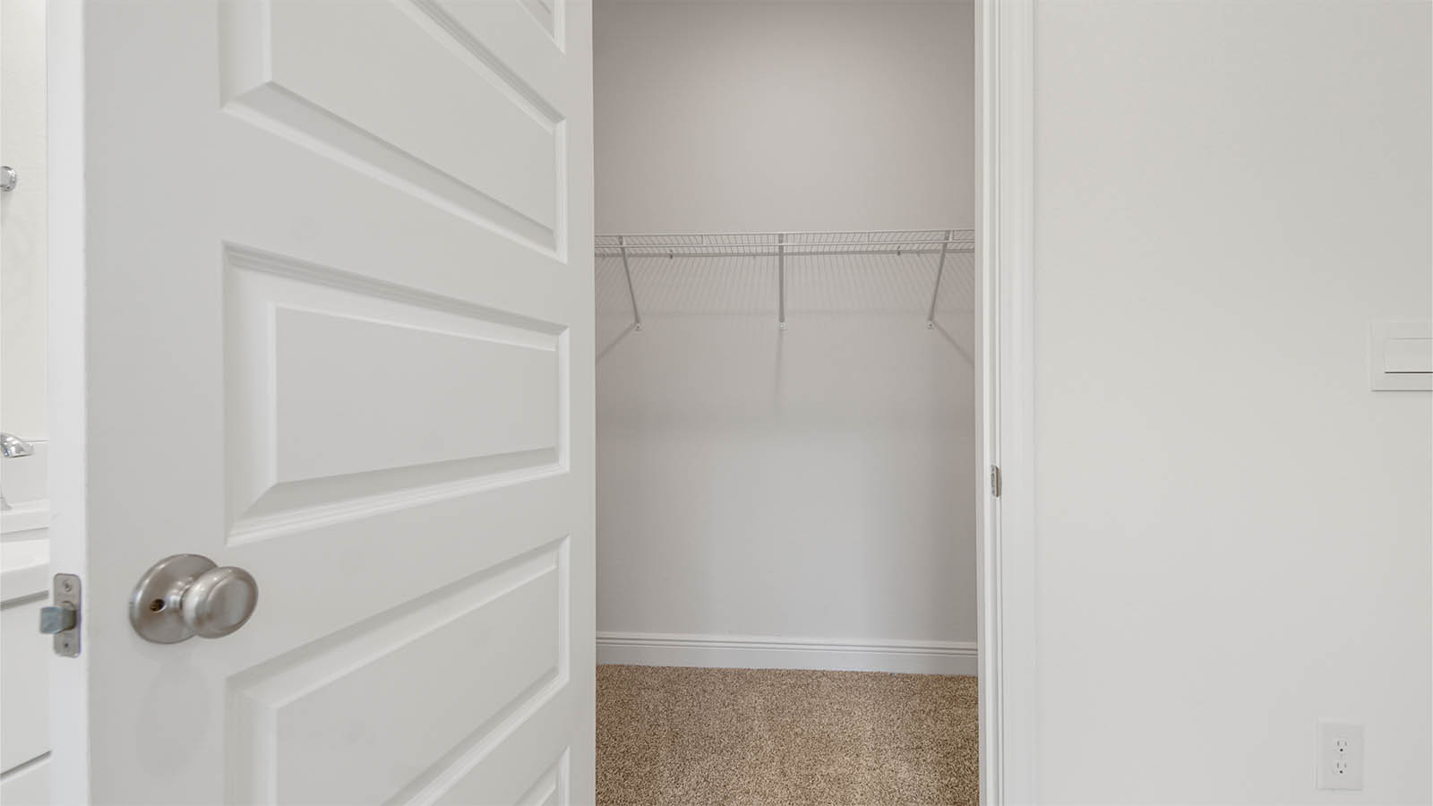 The primary bathroom has a closet