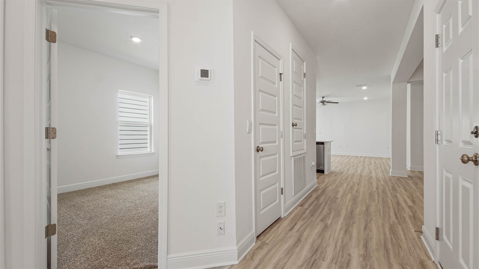 The Kennedy has EVP flooring leading the open living area