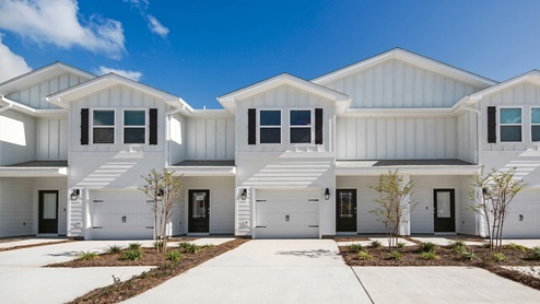 Bayside at Ward Creek Townhomes feature three bedrooms and two and a half bathrooms