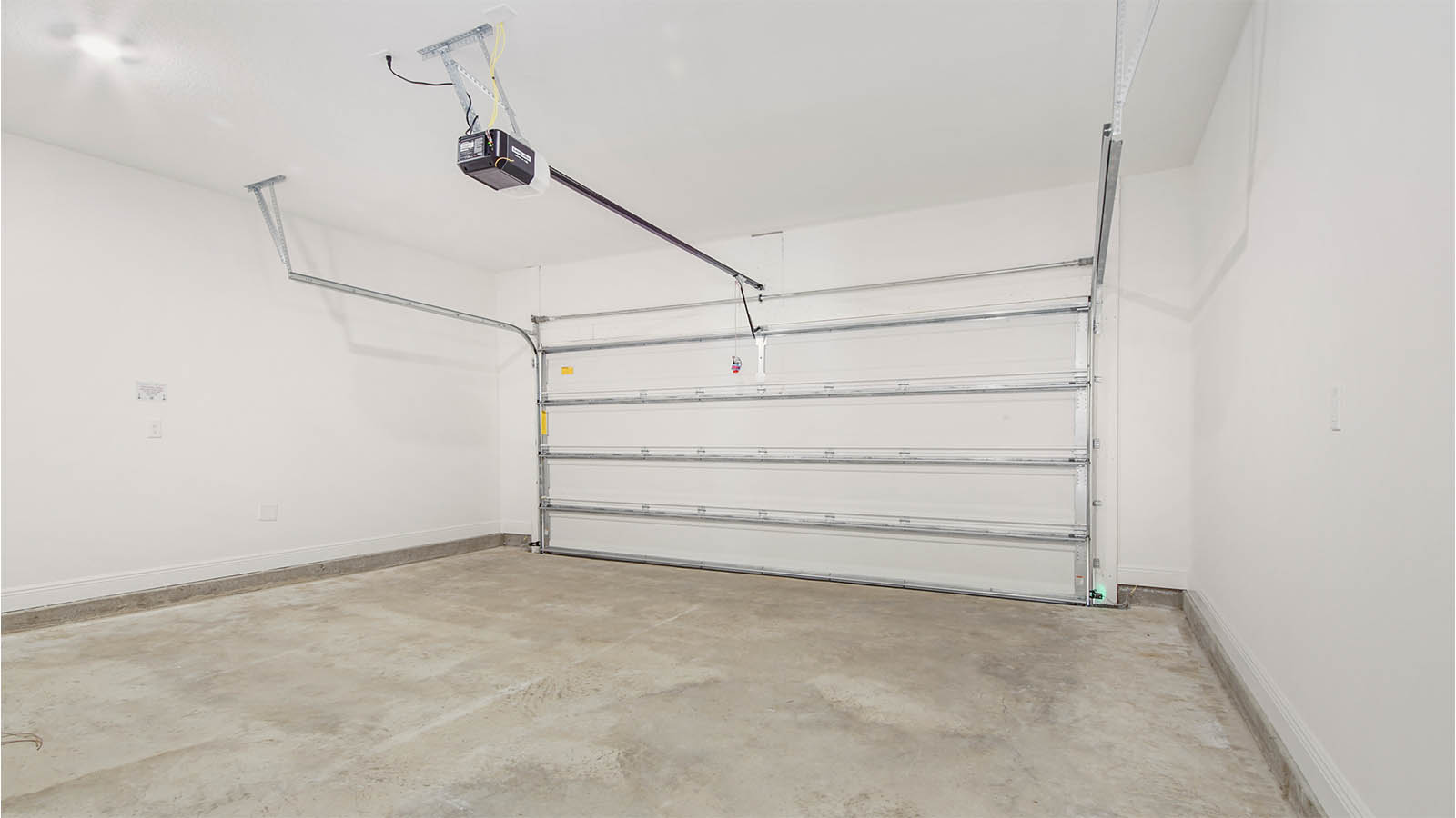 The Rhett has a two car garage.