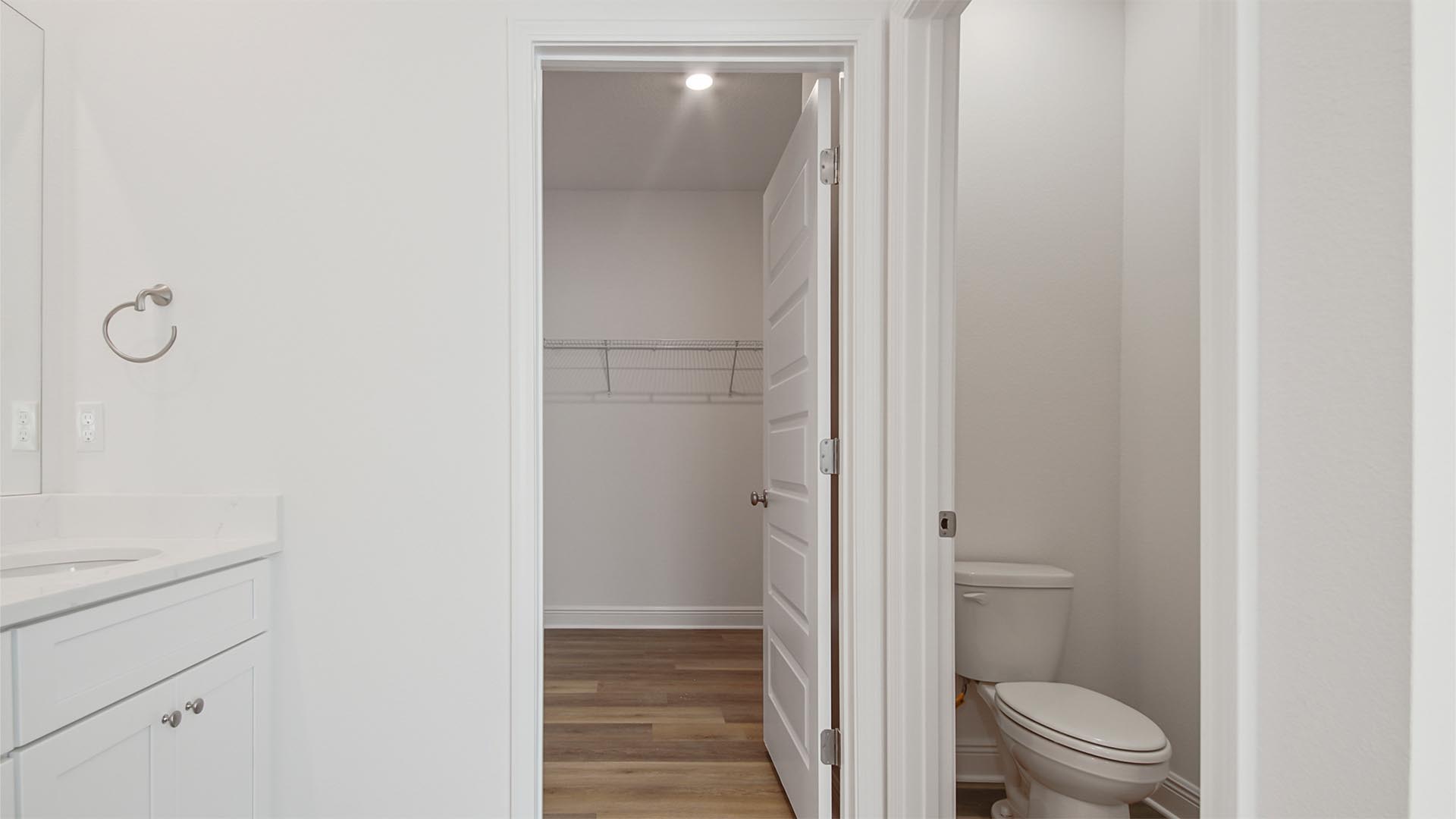 There is a separate water closet for privacy