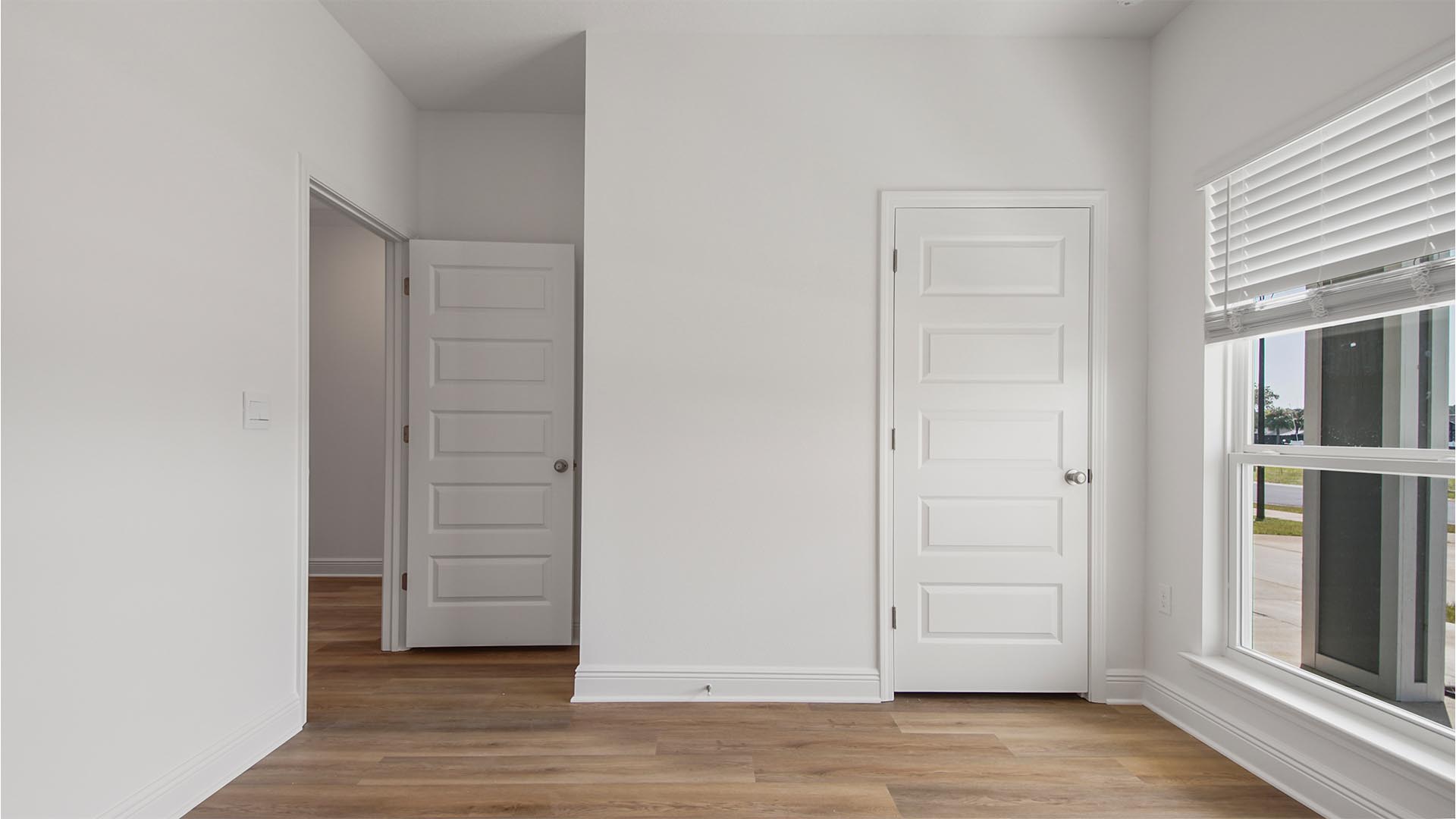 Bedroom two has ample closet space